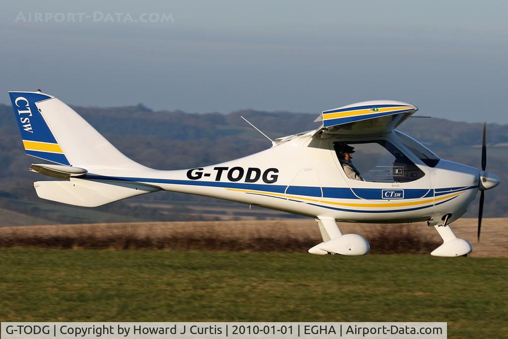 G-TODG, 2007 Flight Design CTSW C/N 8288, At the New Year's Day Fly-In. Privately owned.