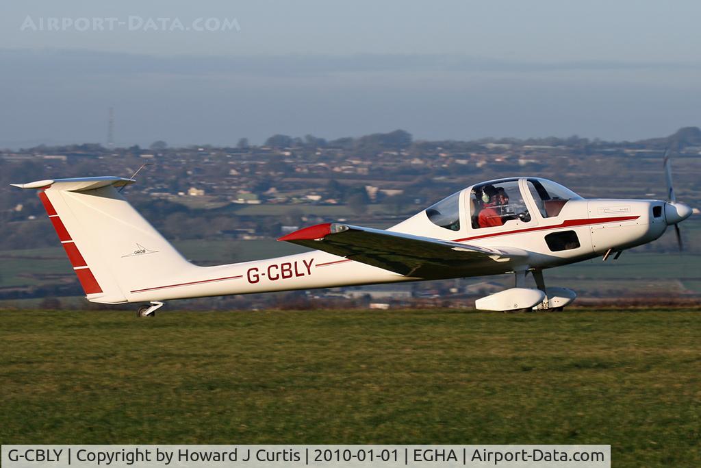 G-CBLY, 1985 Grob G-109B C/N 6403, At the New Year's Day Fly-In. Privately owned.