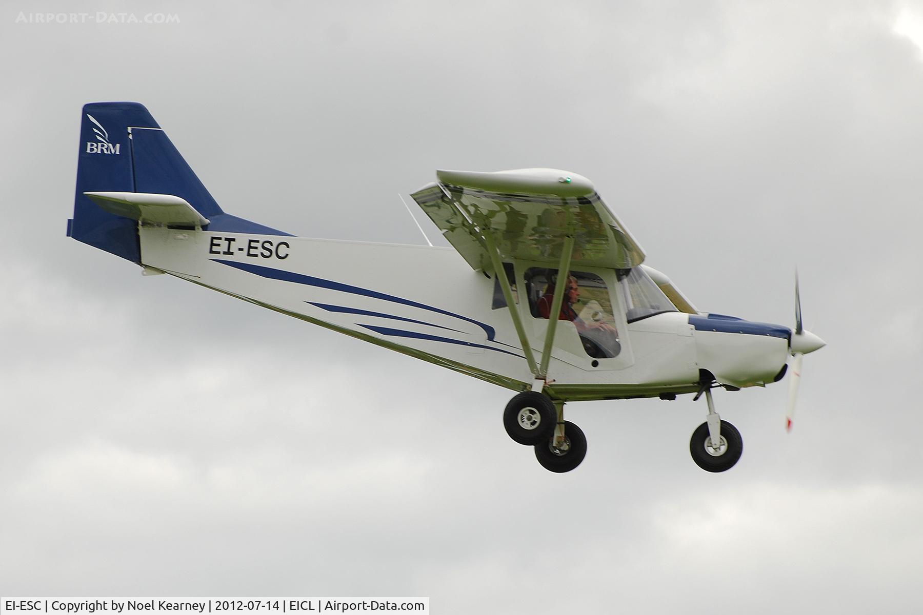 EI-ESC, 2011 BRM Land Africa C/N 0190/912ULS/11-LA, Photographed landing at Clonbullogue Fly-in July 2012.