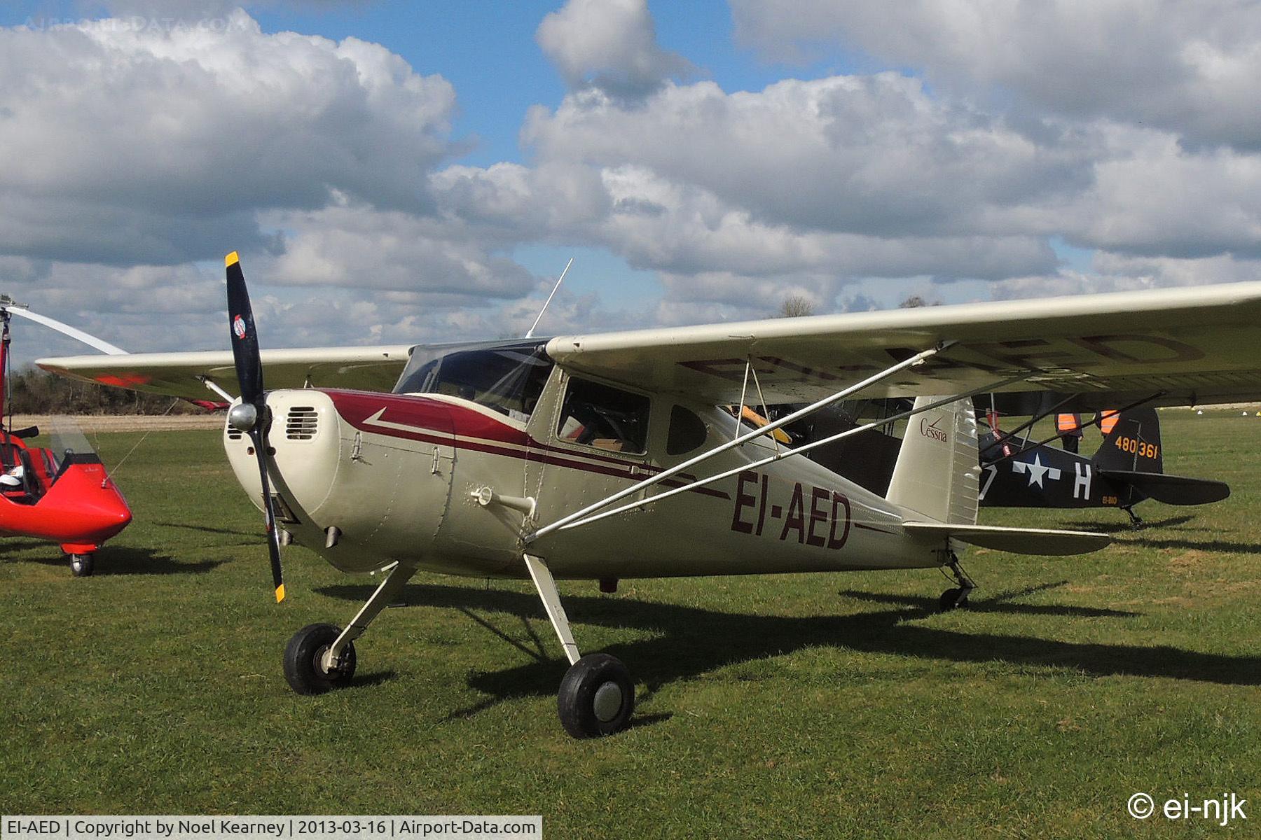 EI-AED, 1946 Cessna 120 C/N 11783, Photographed at the Limetree Spring Fly-in 16-03-2013.