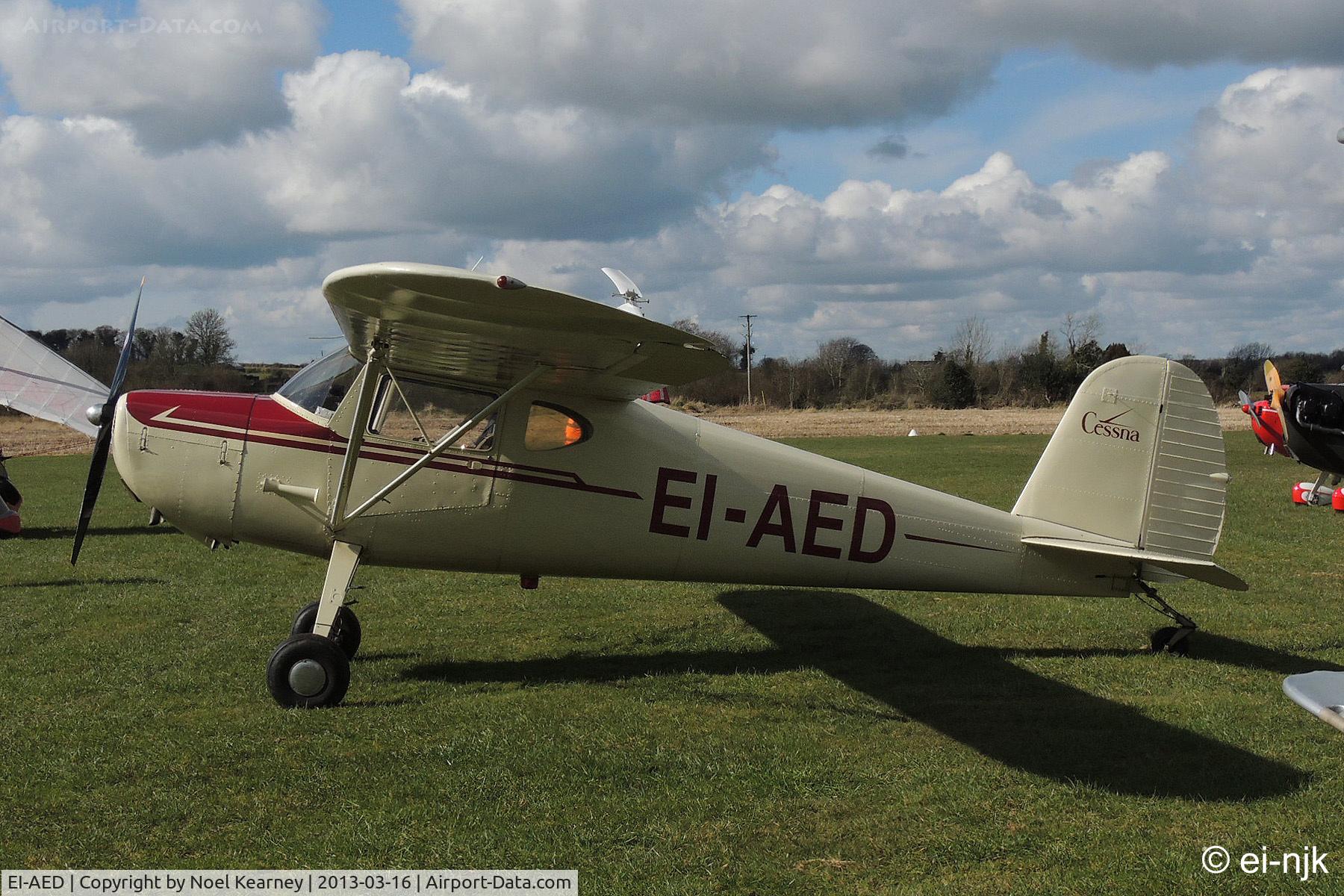 EI-AED, 1946 Cessna 120 C/N 11783, Photographed at the Limetree Spring Fly-in 16-03-2013.
