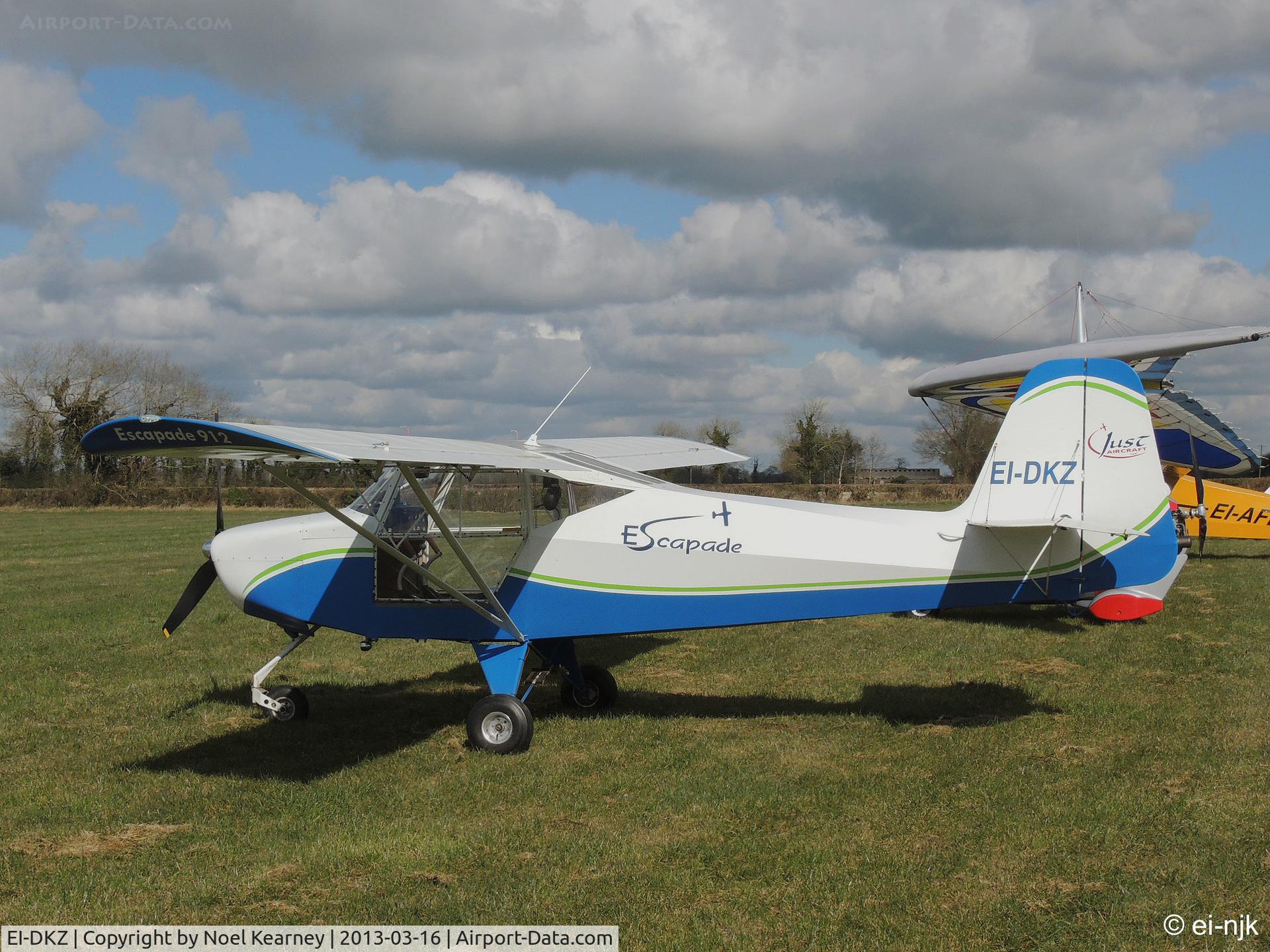 EI-DKZ, 2004 Just Aircraft Escapade 912(1) C/N BMAA/HB/423, Photographed at the Limetree Spring Fly-in 16-03-2013.