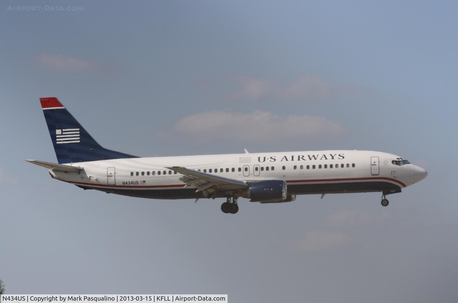 N434US, 1990 Boeing 737-4B7 C/N 24556, Boeing 737-400