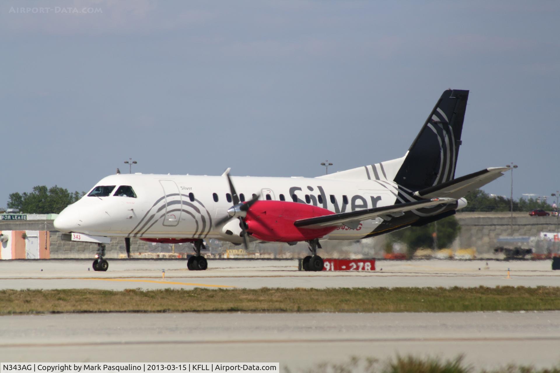 N343AG, 1998 Saab 340B C/N 340B-443, SAAB 340B