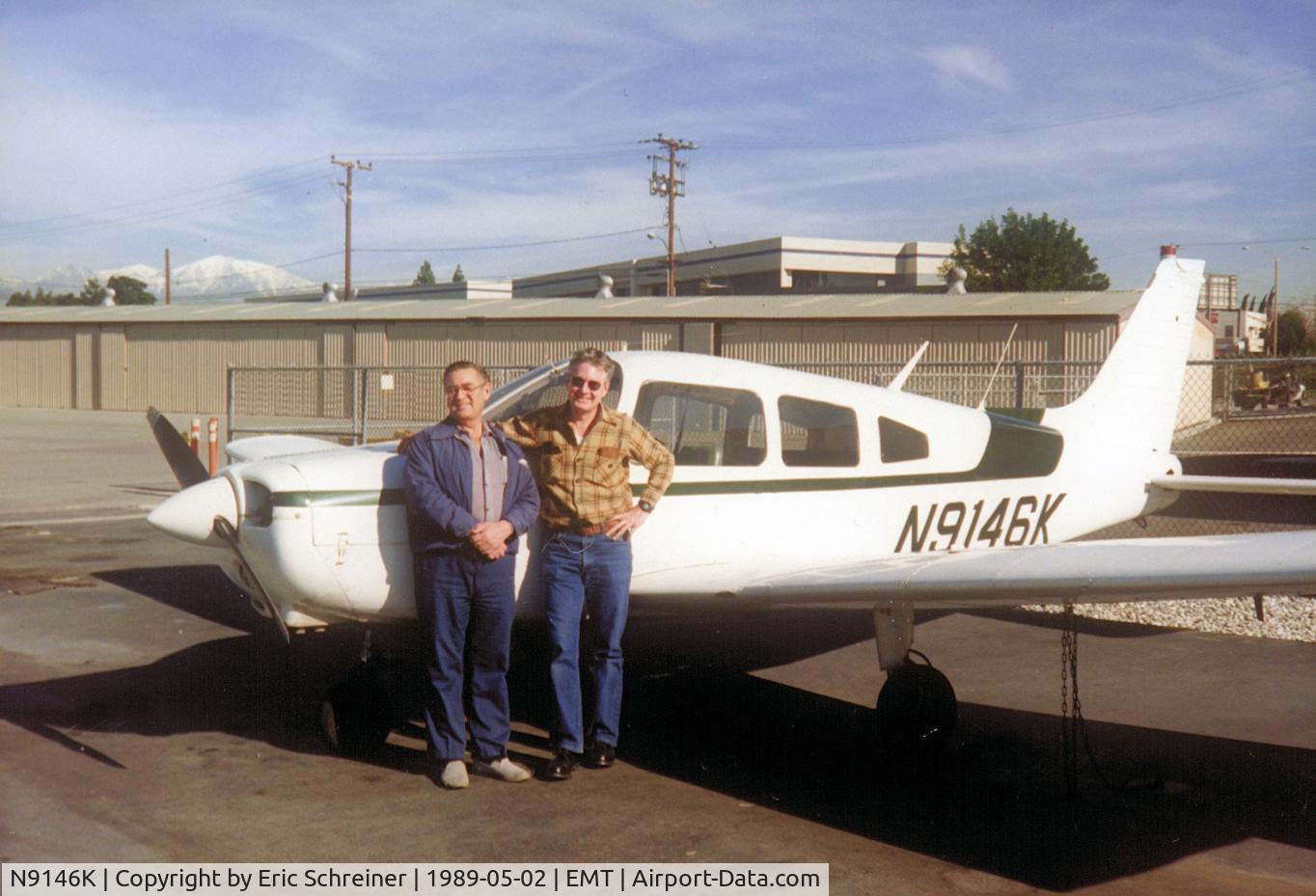 N9146K, 1976 Piper PA-28-151 C/N 28-7615178, CFI and myself after a training flight.