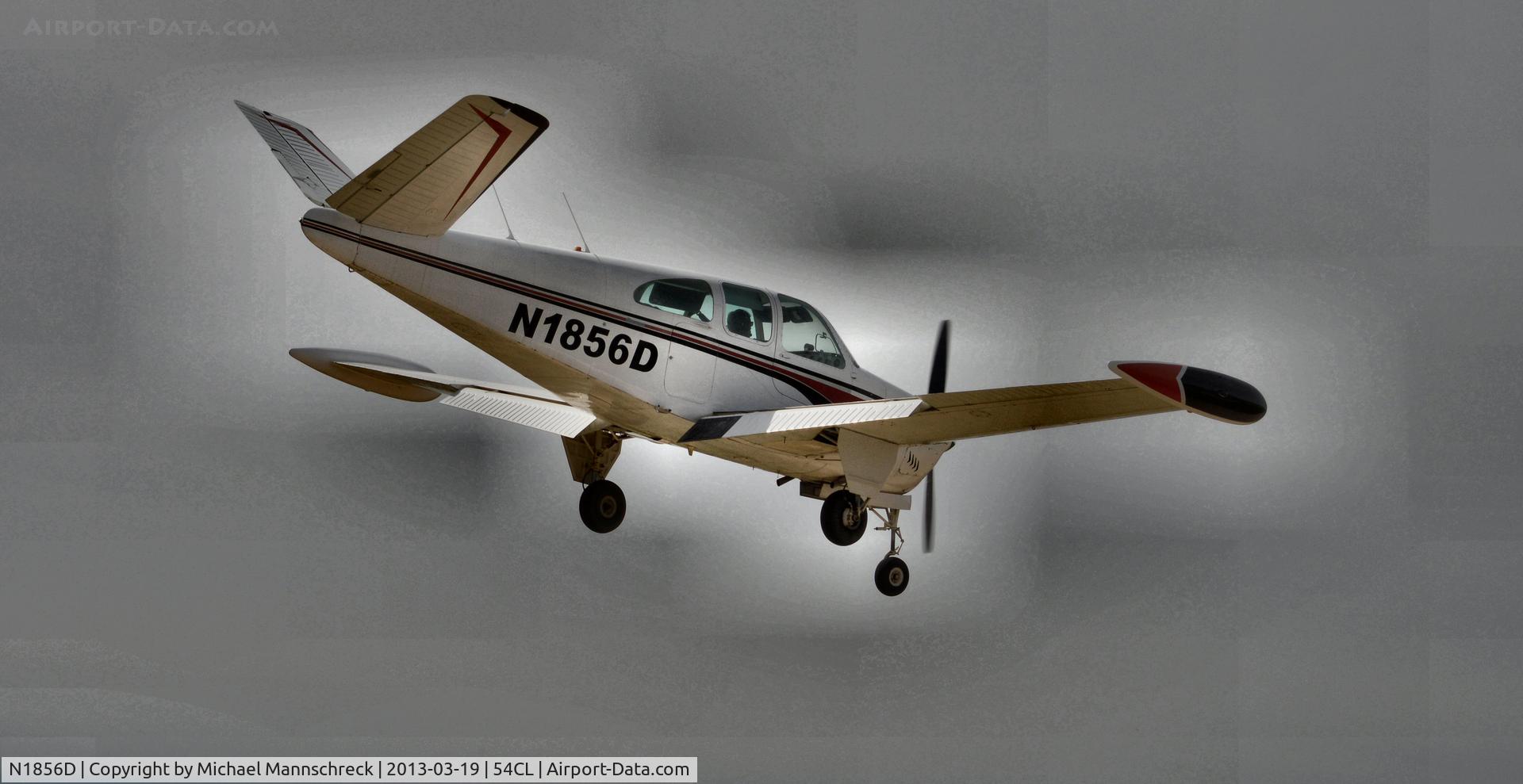 N1856D, 1952 Beech C35 Bonanza C/N D-3112, Here Comes RON