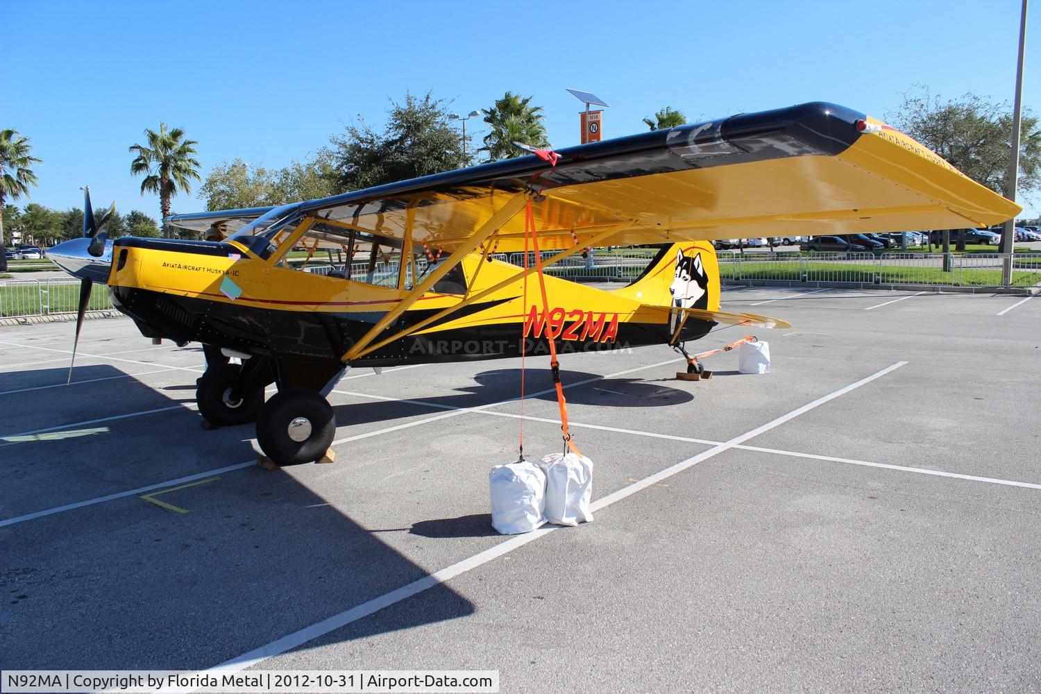 N92MA, 2012 Aviat A-1C-180 Husky C/N 3158, Aviat A-1C at NBAA Orlando Orange County Convention Center