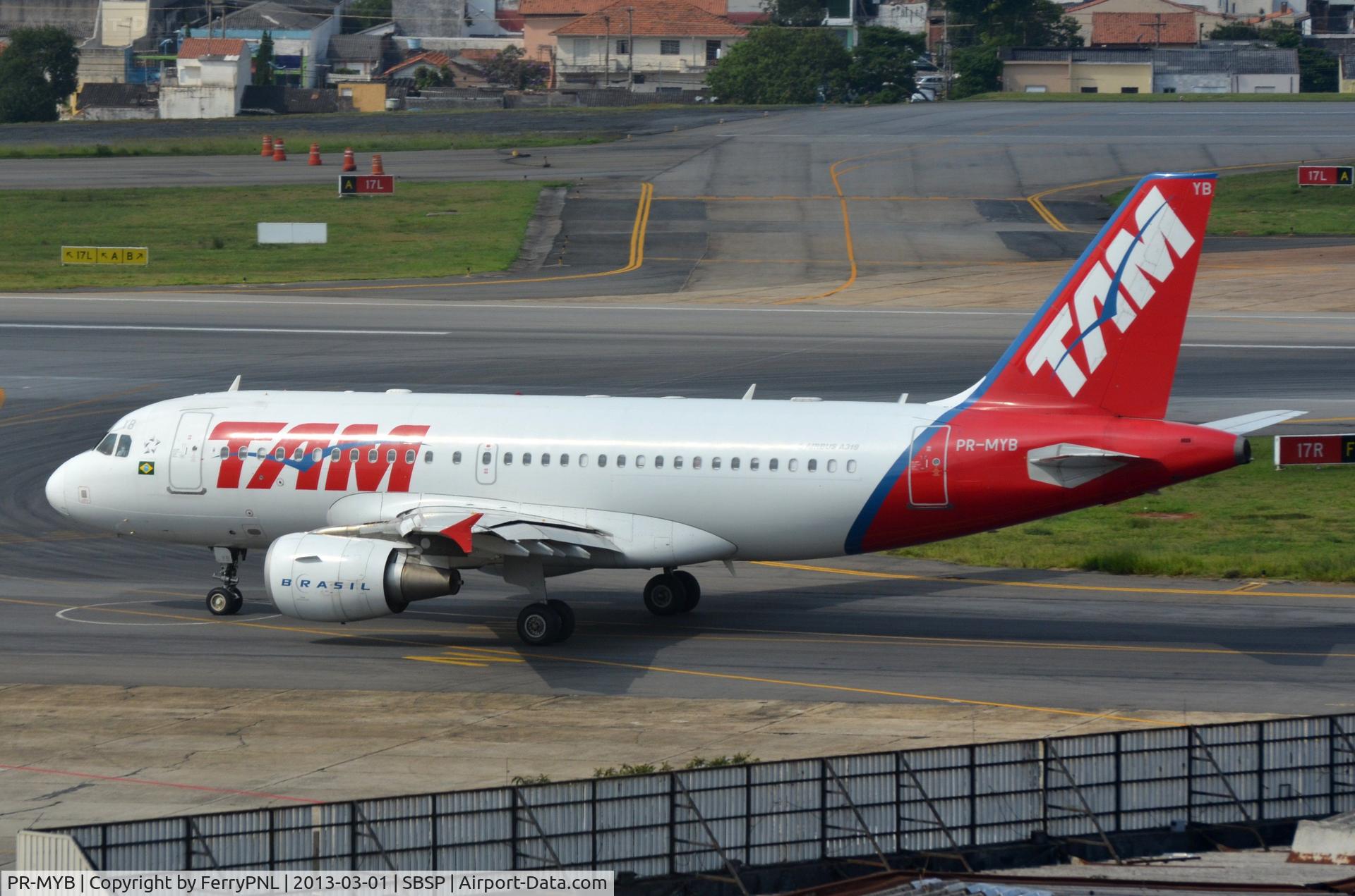 PR-MYB, 2008 Airbus A319-112 C/N 3727, TAM A319