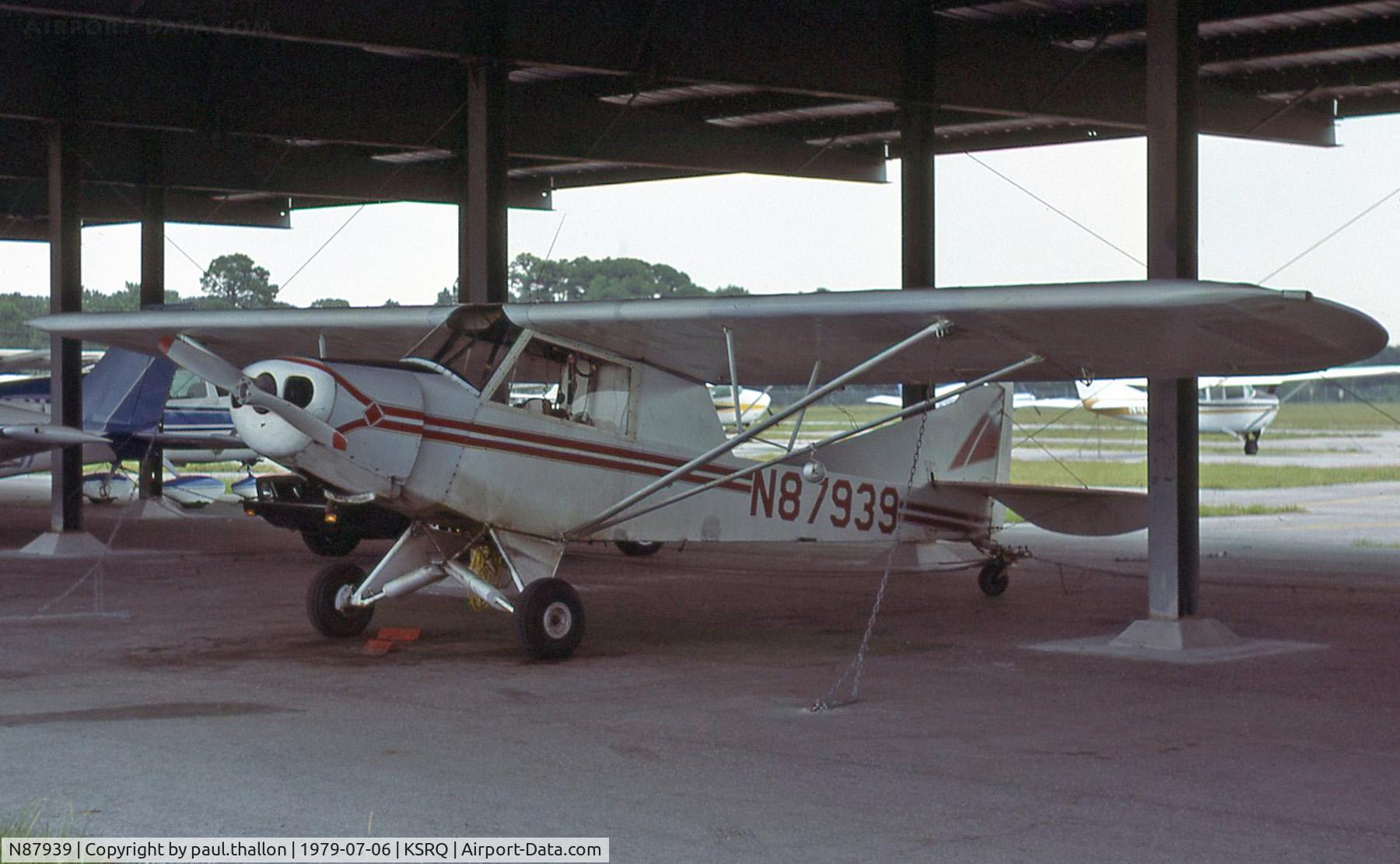 N87939, 1946 Piper J-3C Cub C/N 15557, Converted J-3C for banner towing.