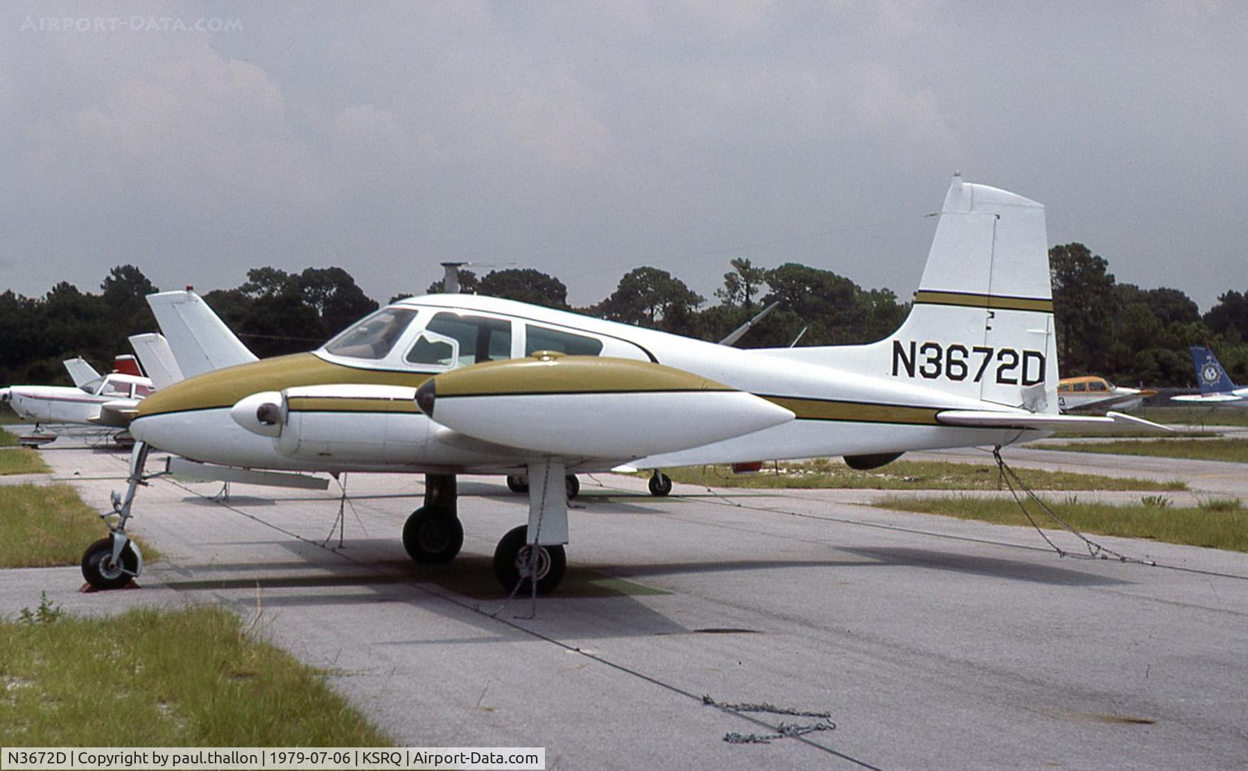 N3672D, 1956 Cessna 310 C/N 35372, N3672D at SRQ