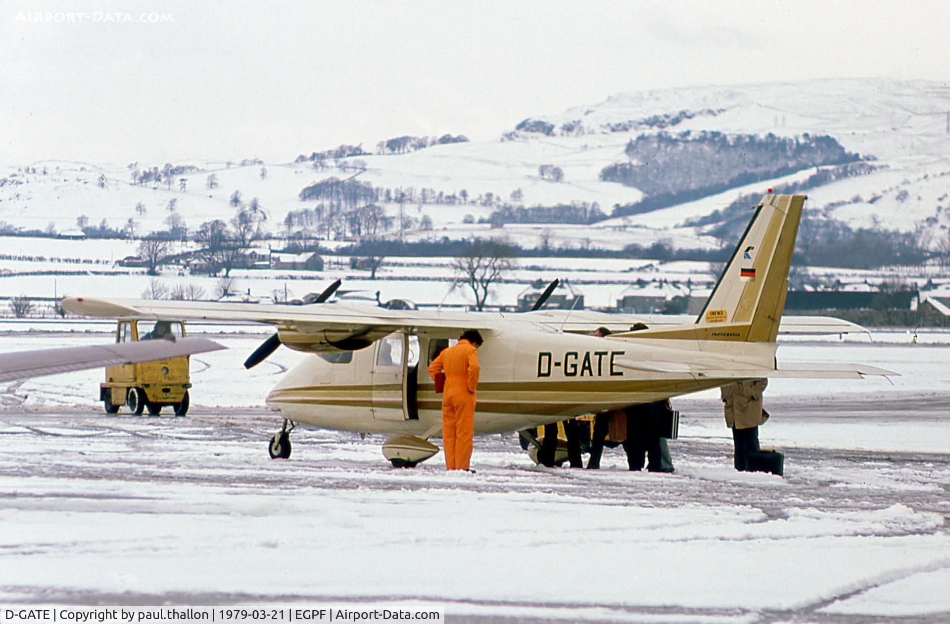 D-GATE, 1977 Partenavia P-68B C/N 62, D-GATE at GLA
