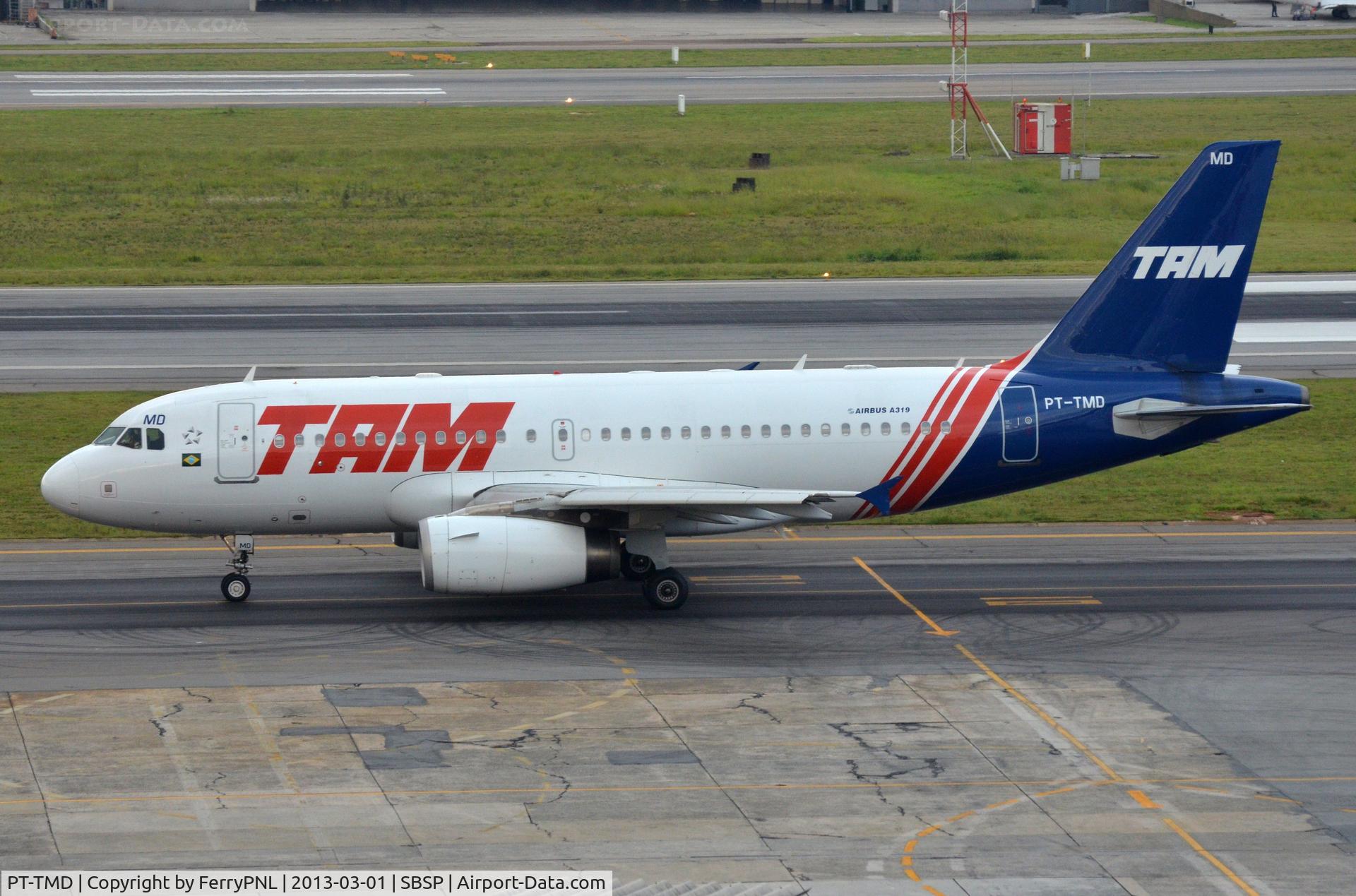 PT-TMD, 2010 Airbus A319-132 C/N 4192, TAM A319 in retro c/s