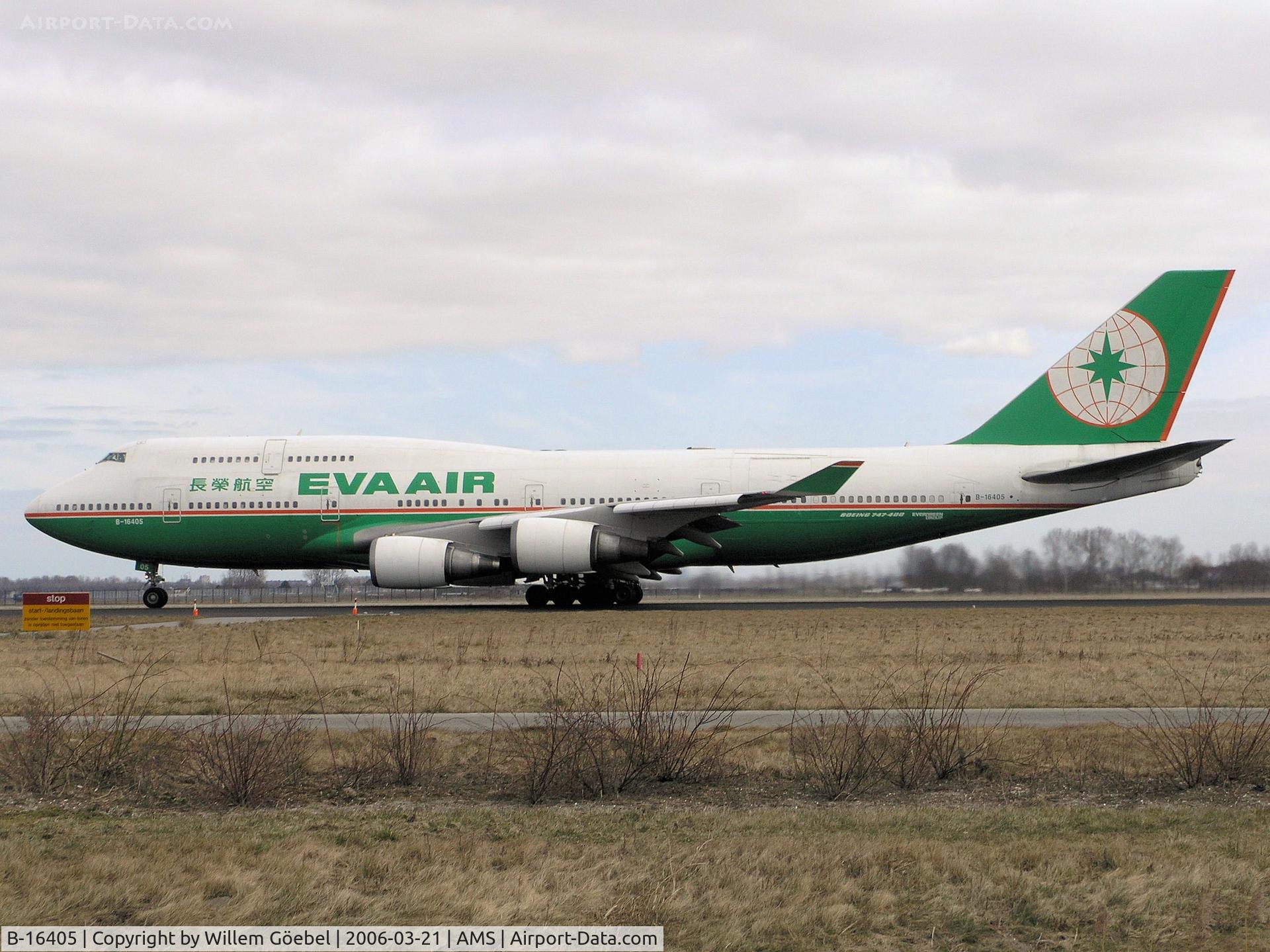 B-16405, 1993 Boeing 747-45E C/N 27142, Taxi to runway L36 from Schiphol Airport