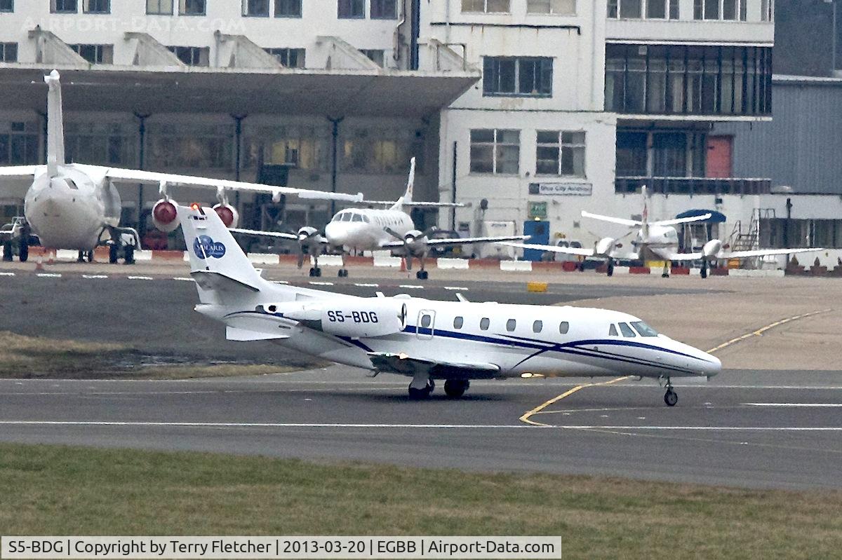 S5-BDG, 2001 Cessna 560XL Citation C/N 560-5215, 2001 Cessna 560XL, c/n: 5605215 at Birmingham