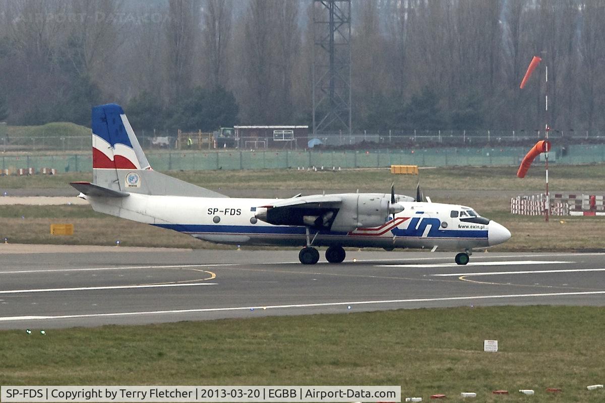 SP-FDS, 1982 Antonov An-26B C/N 12205, Antonov An-26B, c/n: 12205 departing from Birmingham