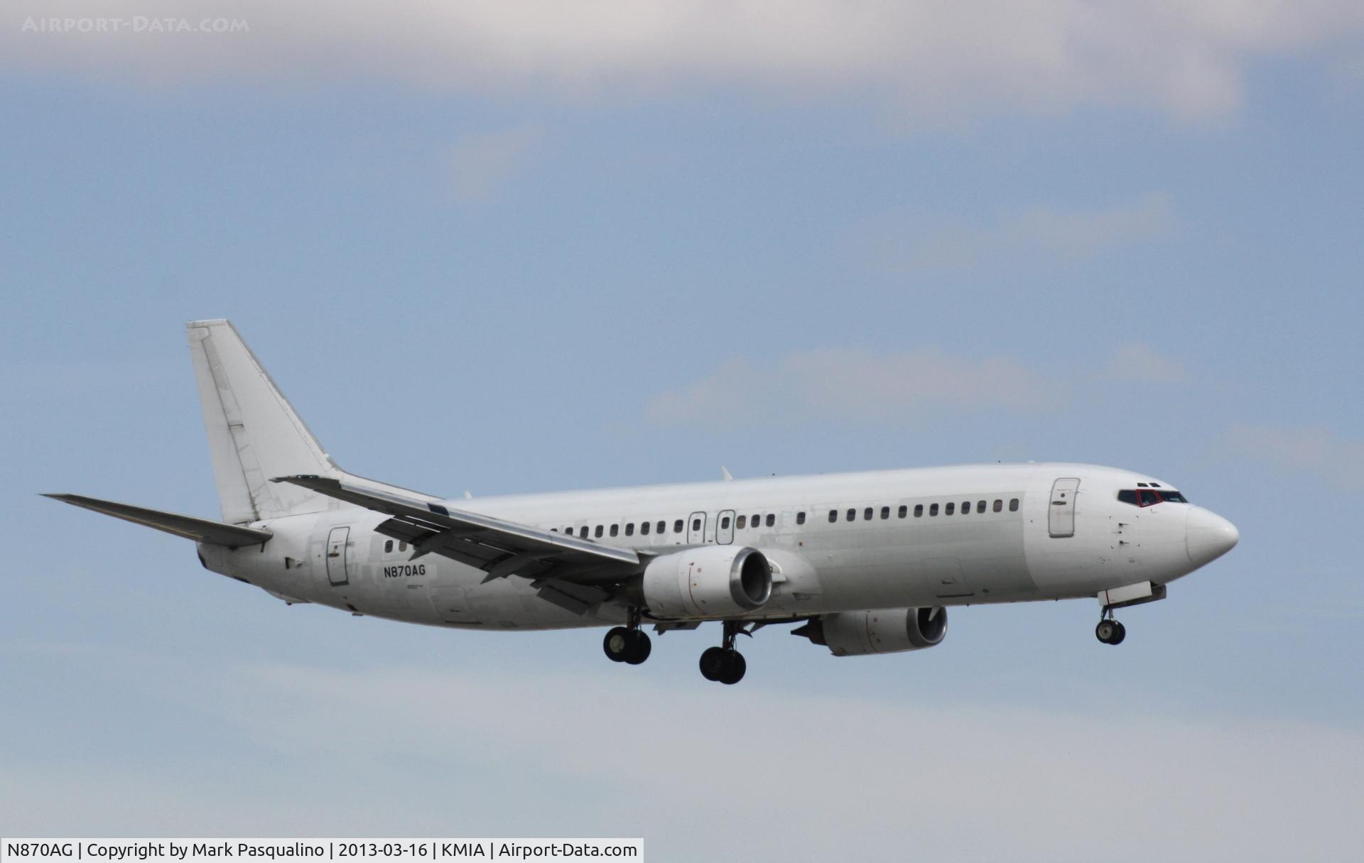N870AG, 1988 Boeing 737-4Y0 C/N 23870, Boeing 737-400