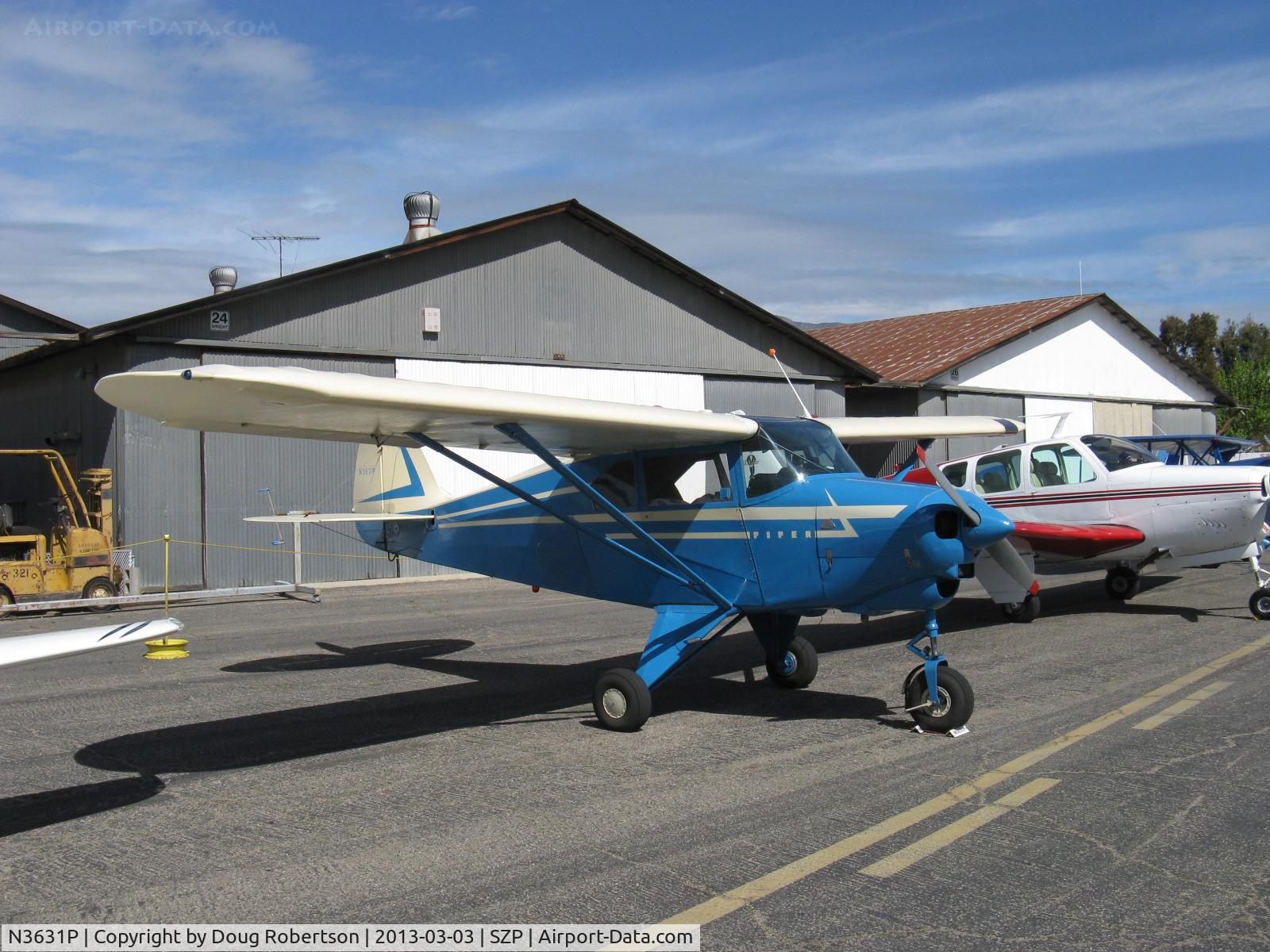 N3631P, 1956 Piper PA-22-150 C/N 22-3726, 1956 Piper PA-22-150 TRI-PACER, Lycoming O-320-A1A 150 Hp