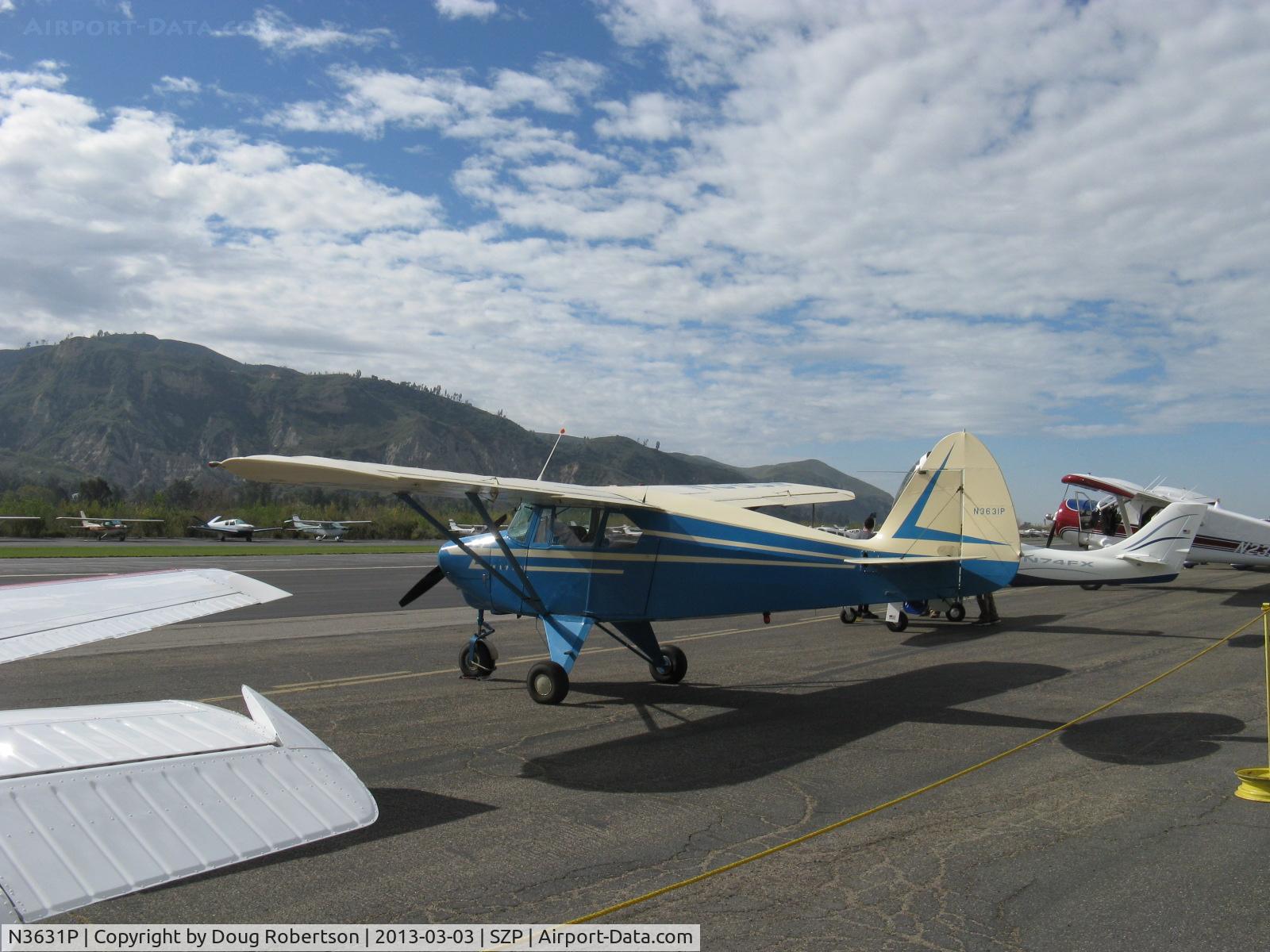N3631P, 1956 Piper PA-22-150 C/N 22-3726, 1956 Piper PA-22-150 TRI-PACER, Lycoming O-320-A1A 150 Hp