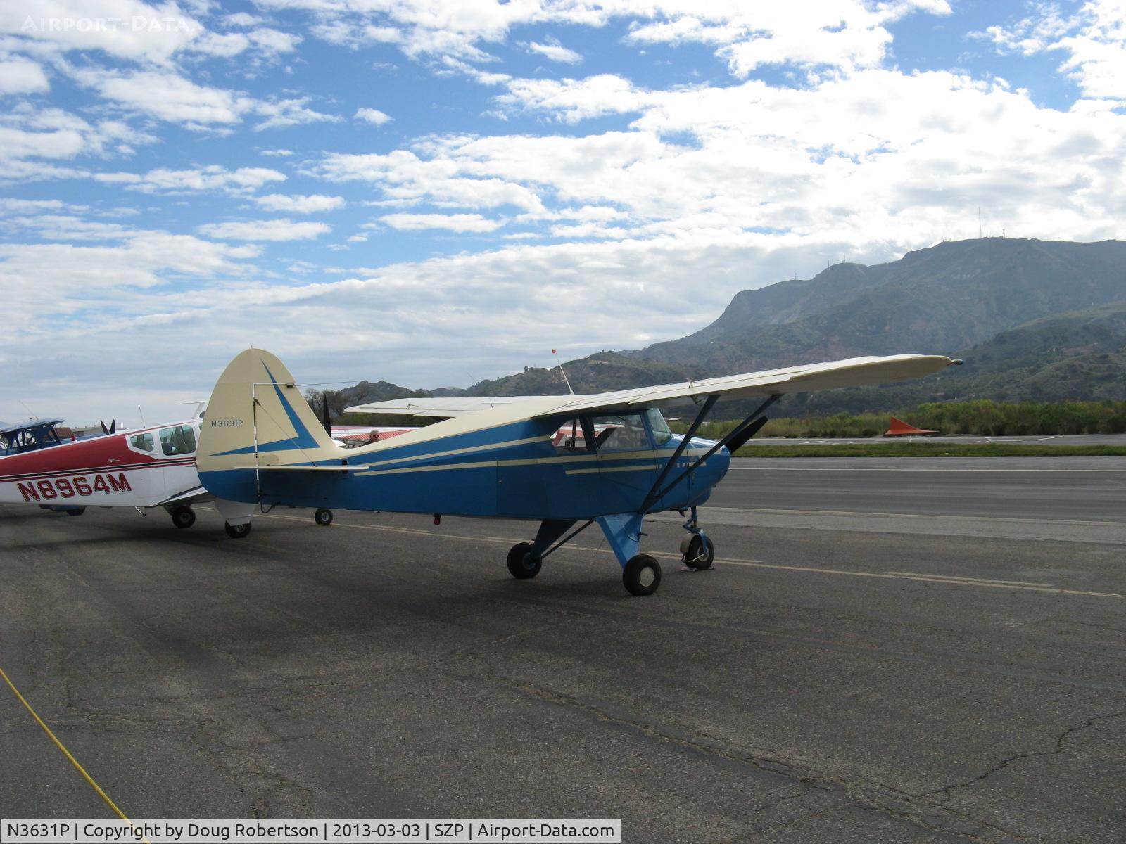 N3631P, 1956 Piper PA-22-150 C/N 22-3726, 1956 Piper PA-22-150 TRI-PACER, Lycoming O-320-A1A 150 Hp