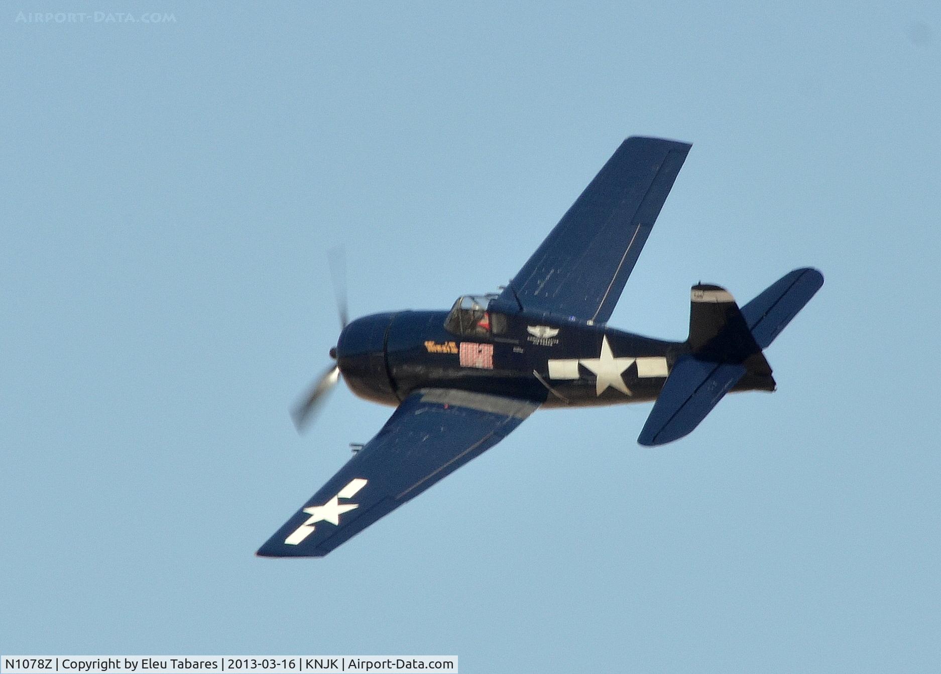 N1078Z, 1963 Grumman F6F-5 Hellcat C/N 27354801-66, Taken during an air show at the Naval Air Facility in El Centro, California.