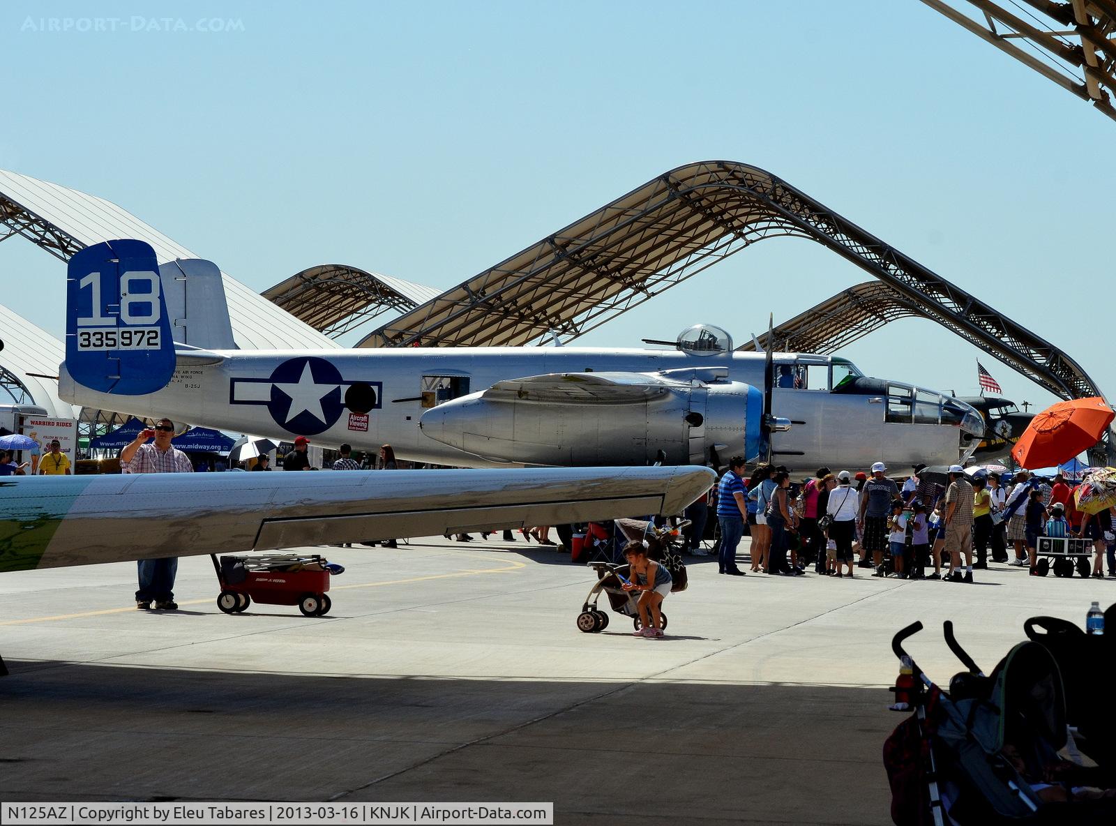 N125AZ, 1960 North American TB-25N Mitchell C/N 108-35262, Taken during an air show at the Naval Air Facility in El Centro, California.