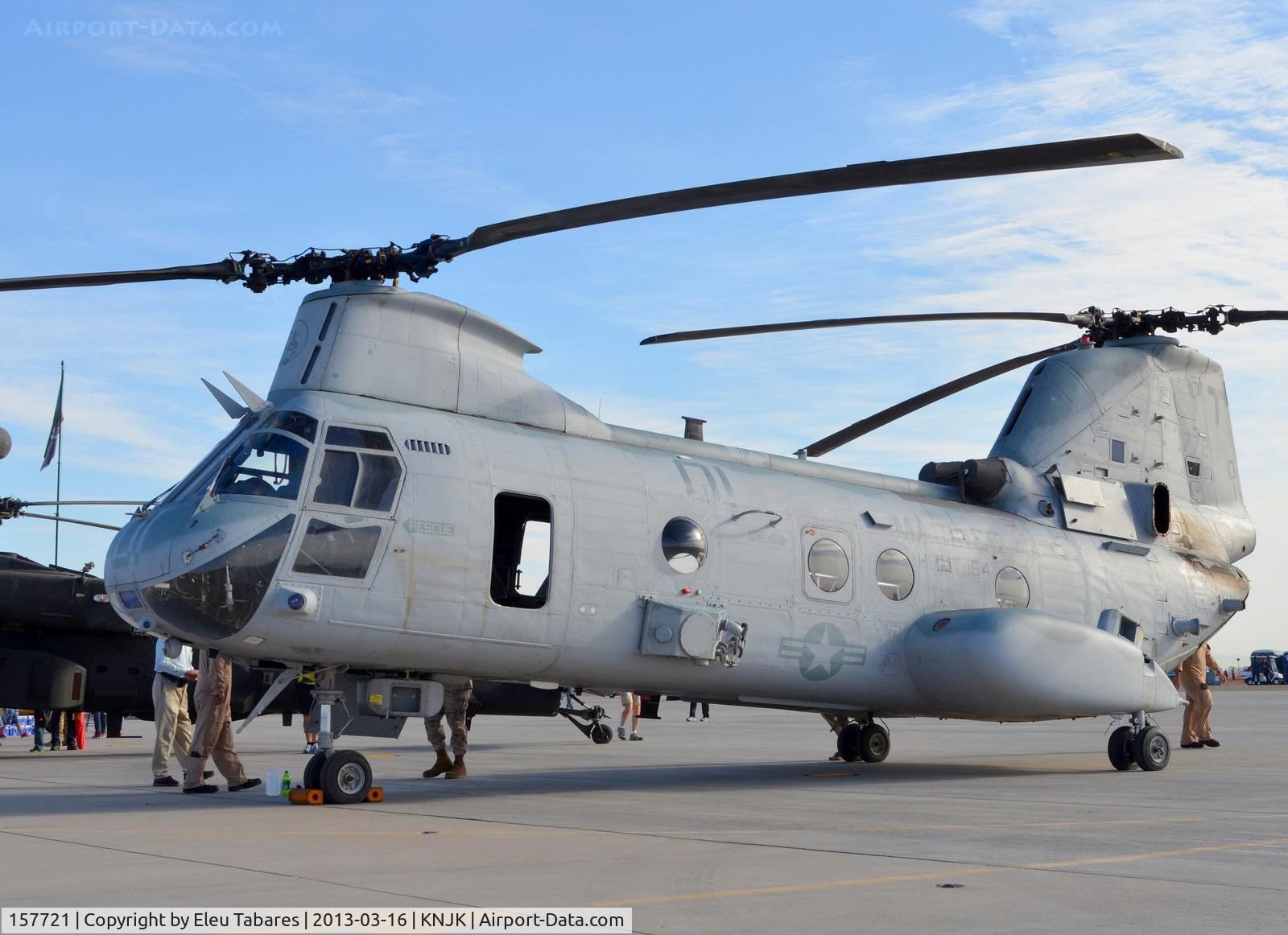 157721, Boeing Vertol CH-46F Sea Knight C/N 2620, Taken during an air show at the Naval Air Facility in El Centro, California.