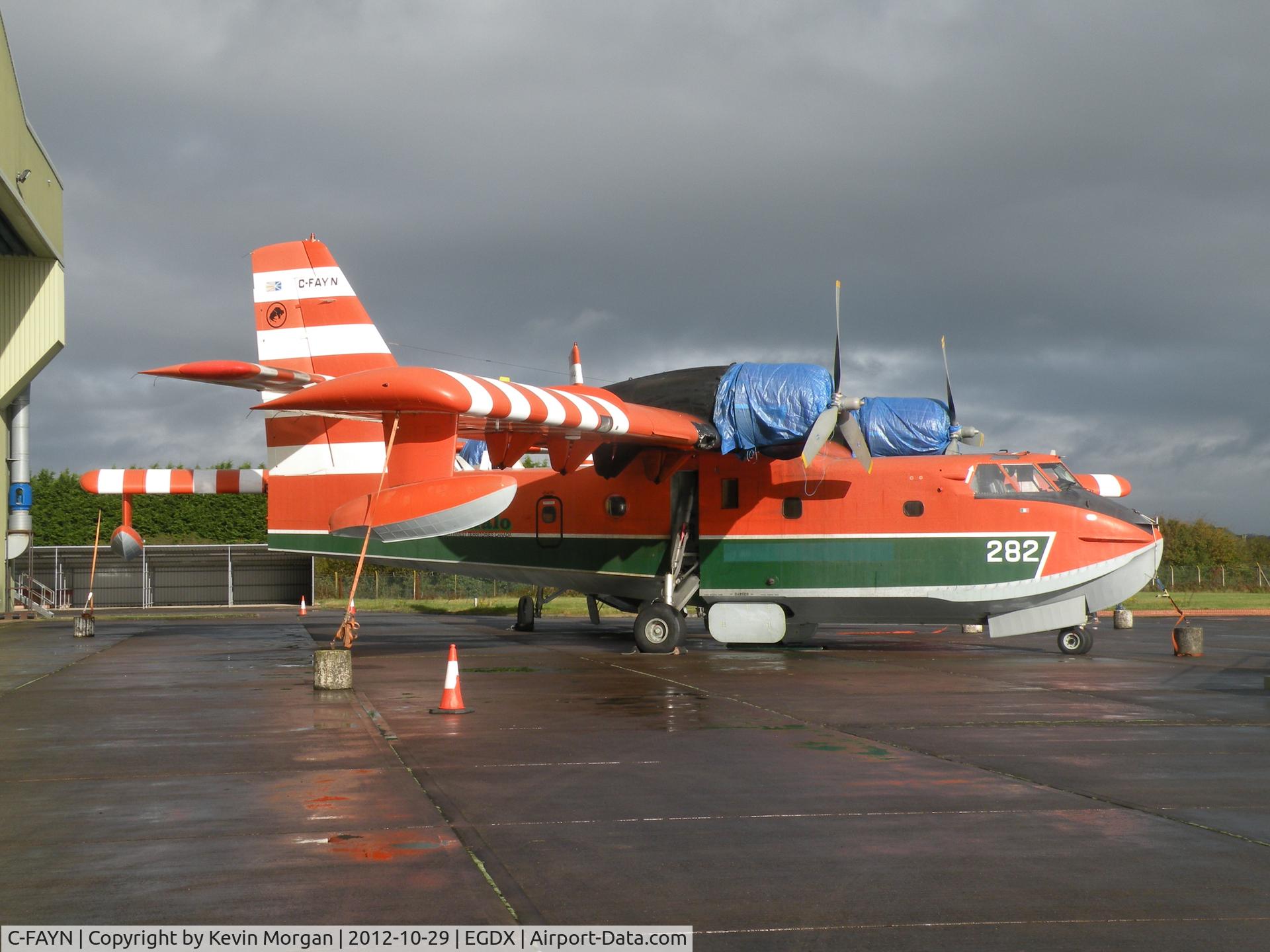 C-FAYN, 1987 Canadair CL-215-V (CL-215-1A10) C/N 1105, Cardiff Aviation, St Athan