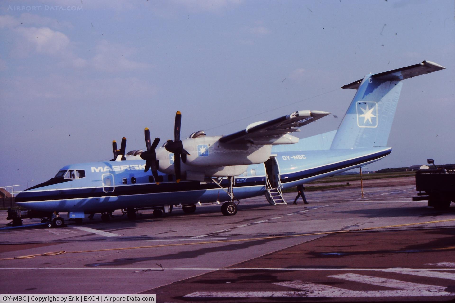 OY-MBC, 1981 De Havilland Canada DHC-7-102 Dash 7 C/N 45, By Erik Oxtorp