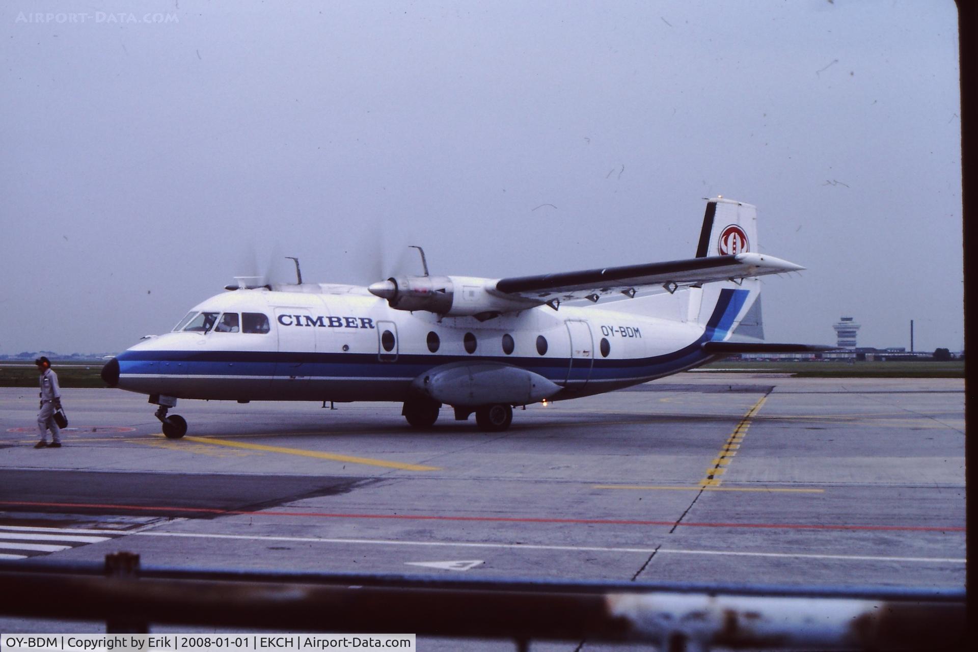 OY-BDM, 1967 Nord 262A-21 C/N 34, By Erik Oxtorp
In non-standard Cimber Air c/s