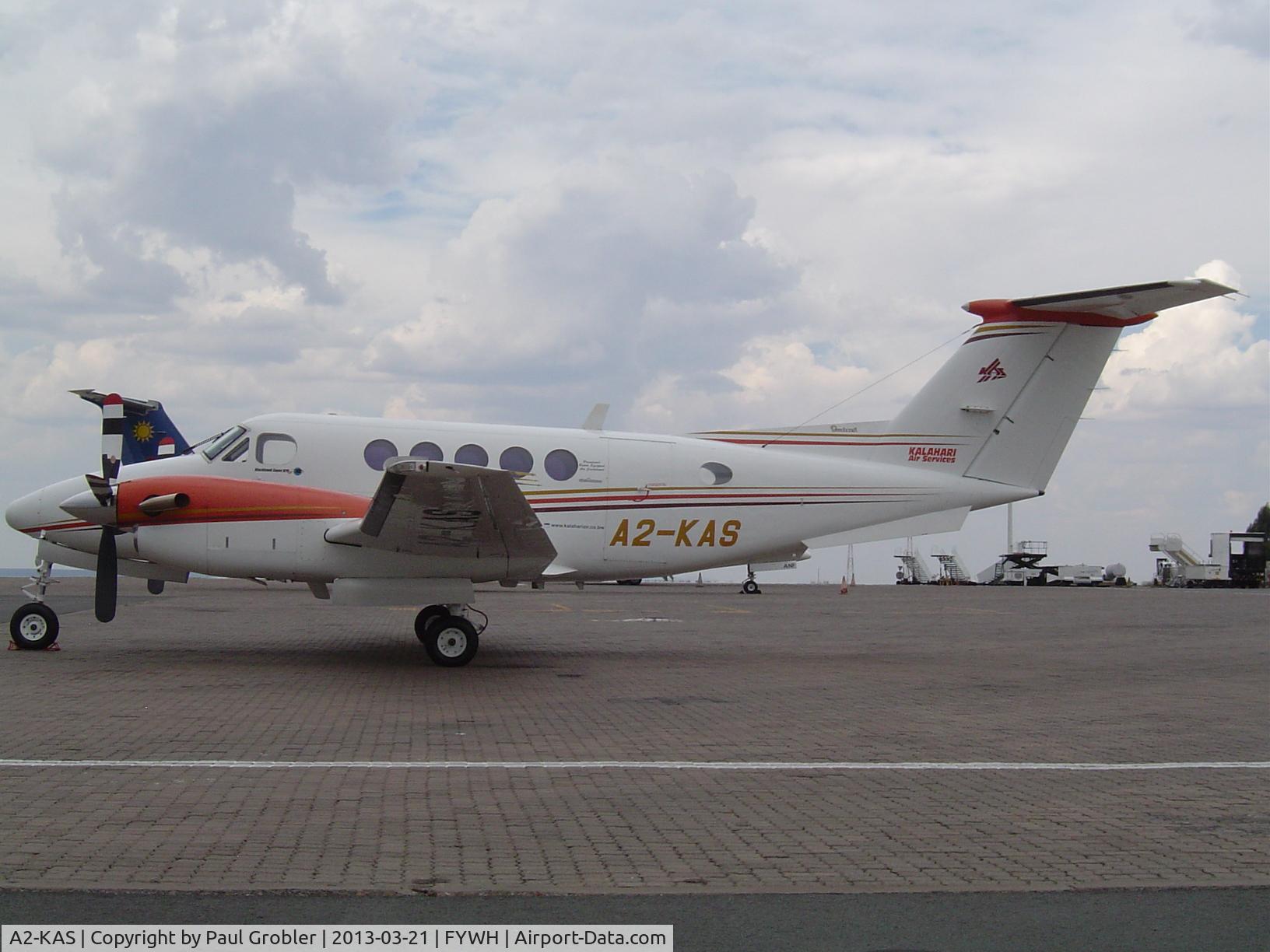 A2-KAS, 1979 Beech 200 Super King Air C/N BB-614, Taken here at Hosea Kutaku Intl. Airport, Windhoek, Namibia.