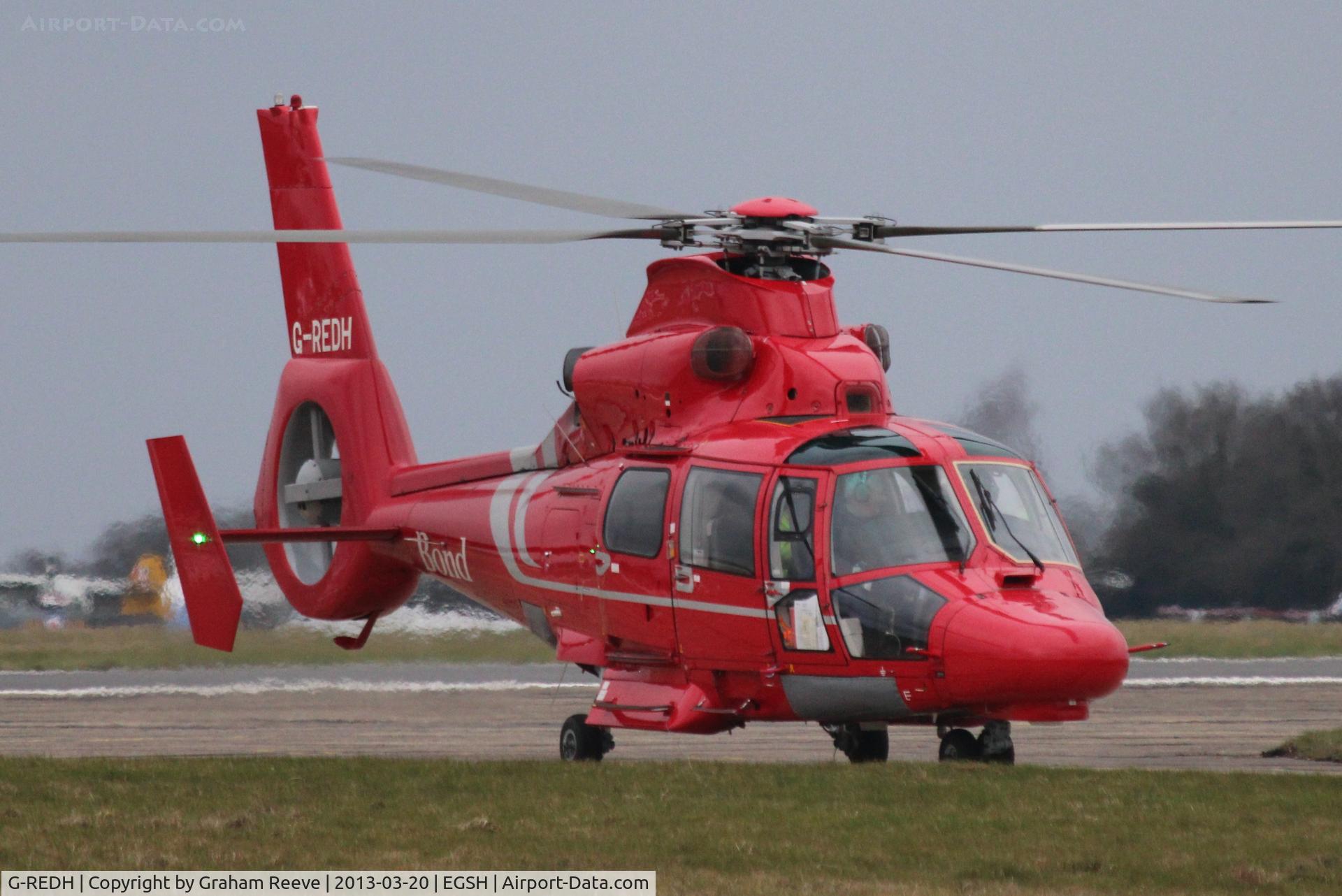 G-REDH, 2010 Eurocopter AS-365N-3 Dauphin 2 C/N 6911, Seen at Norwich.