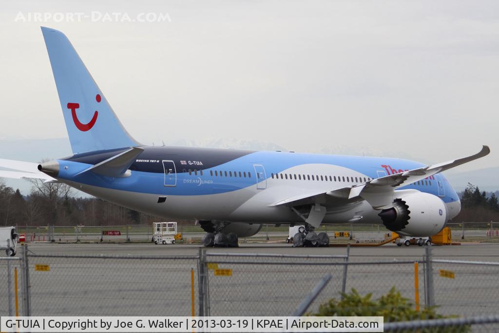 G-TUIA, 2013 Boeing 787-8 Dreamliner C/N 34422, First 787-8 for Thomson Airways