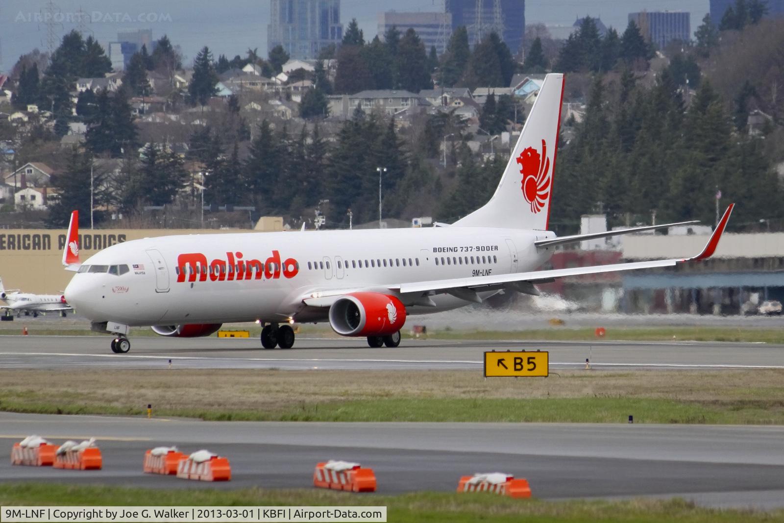 9M-LNF, 2013 Boeing 737-9GP/ER C/N 38687, First 737-900 for Malindo Air which is also the 7500th 737 aircraft built.