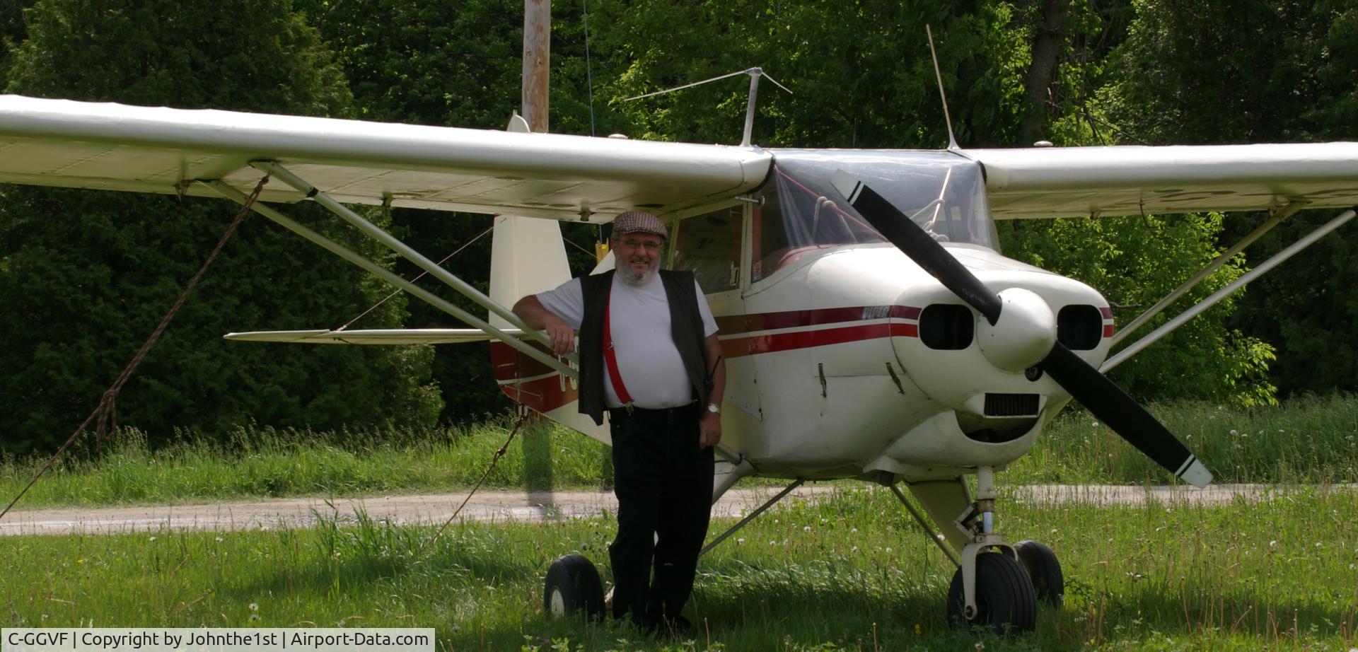 C-GGVF, 1952 Piper PA-22-135 Tri-Pacer C/N 22-1792, I wanted to pose with this one