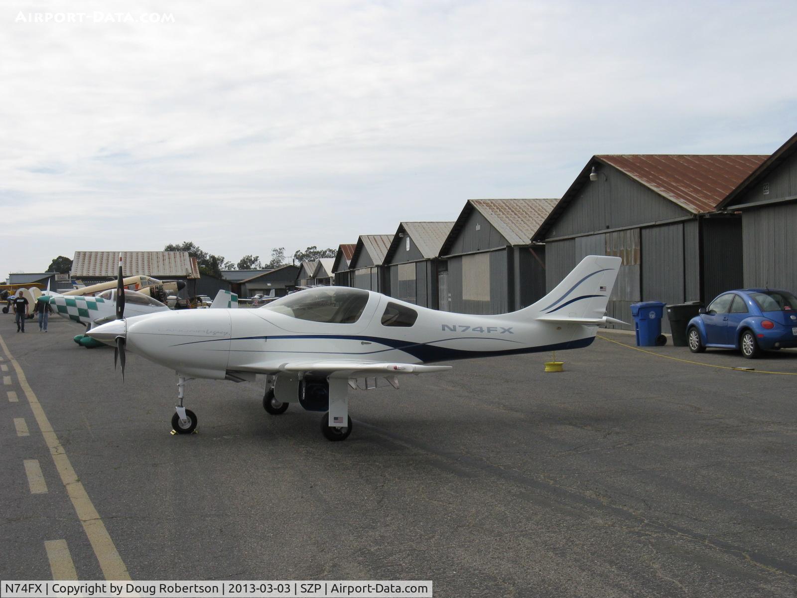 N74FX, 2007 Lancair Legacy C/N L2K-283, 2007 Larson LANCAIR LEGACY, Continental IO-550 310 Hp speedster