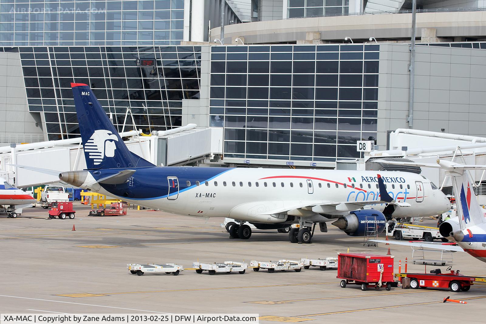 XA-MAC, 2010 Embraer 190AR (ERJ-190-100IGW) C/N 19000408, At the gate  - DFW Airport