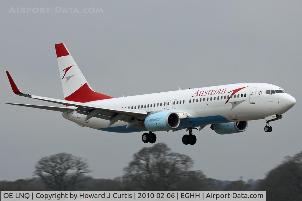 OE-LNQ, 2003 Boeing 737-8Z9 C/N 30421, Freshly repainted in Austrian colours.