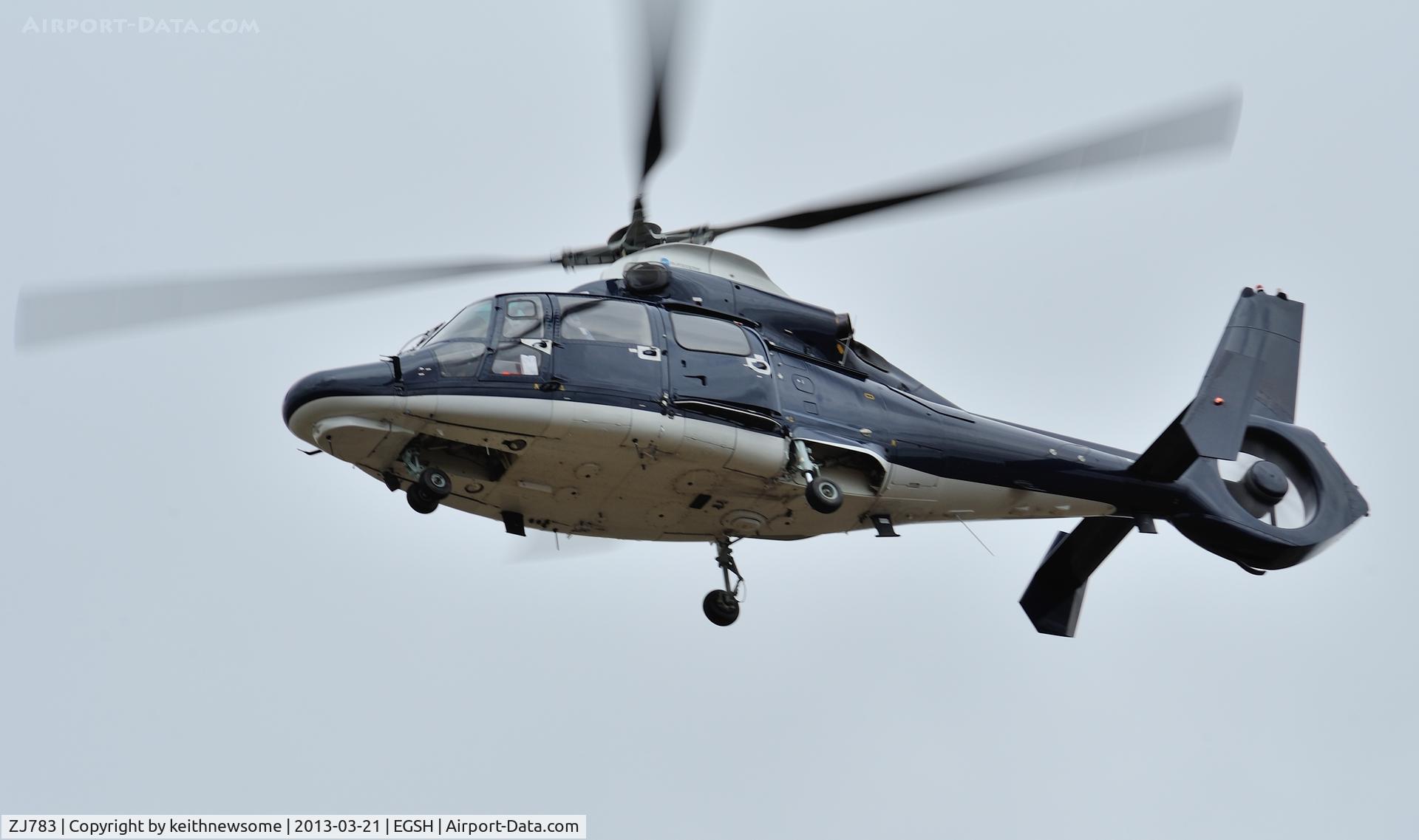 ZJ783, Eurocopter AS-365N-3 Dauphin 2 C/N 6822, Maybe ZJ783 or ZJ785 ? both known to have been at Bodney today ??