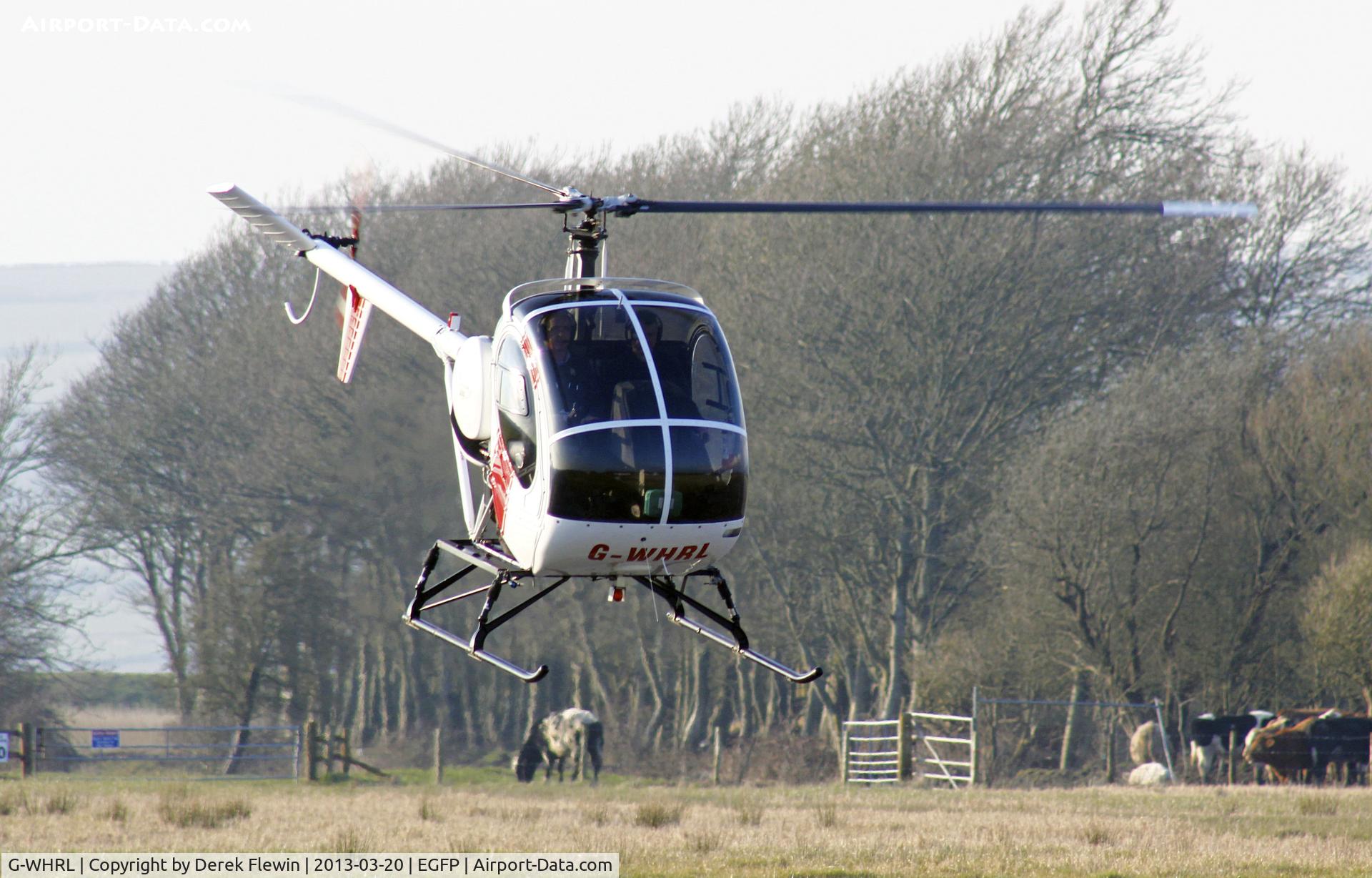 G-WHRL, 1990 Schweizer 269C-300 C/N S-1453, Hover practice.