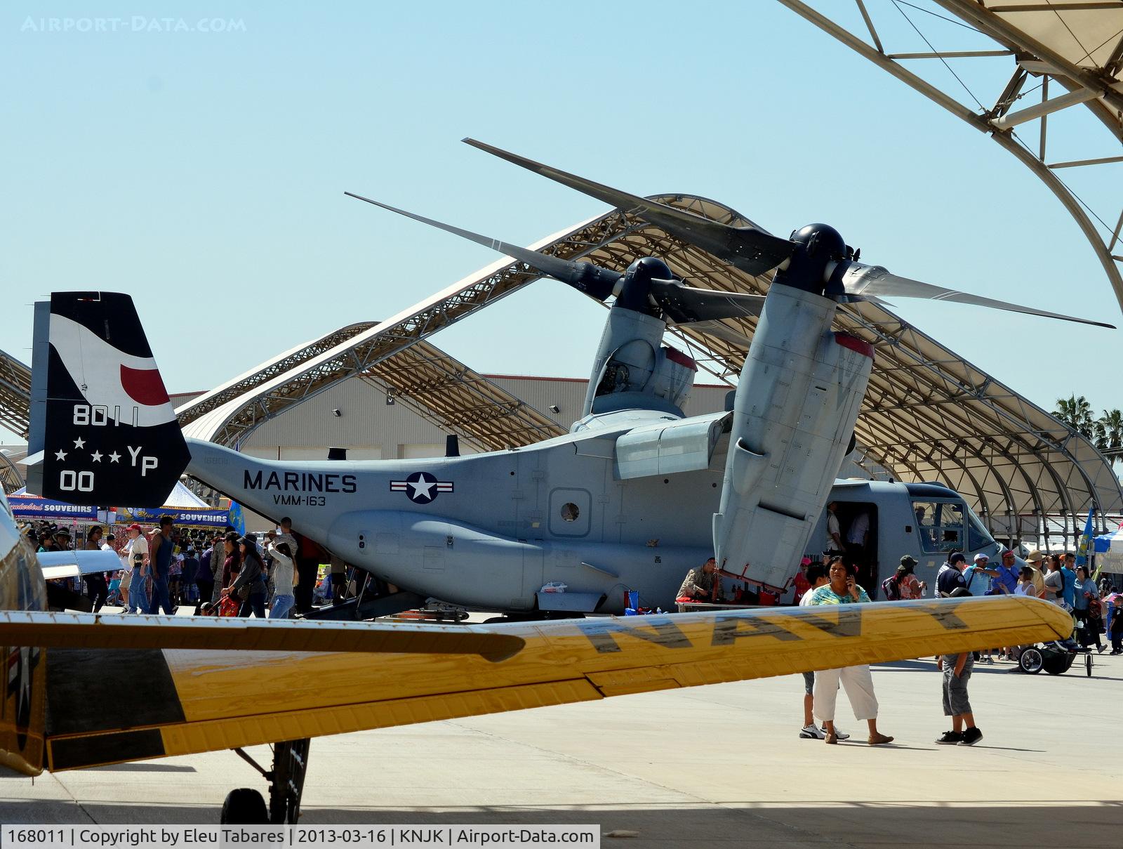 168011, Bell-Boeing MV-22B Osprey C/N D0141, Taken during an air show at the Naval Air Facility in El Centro, California.