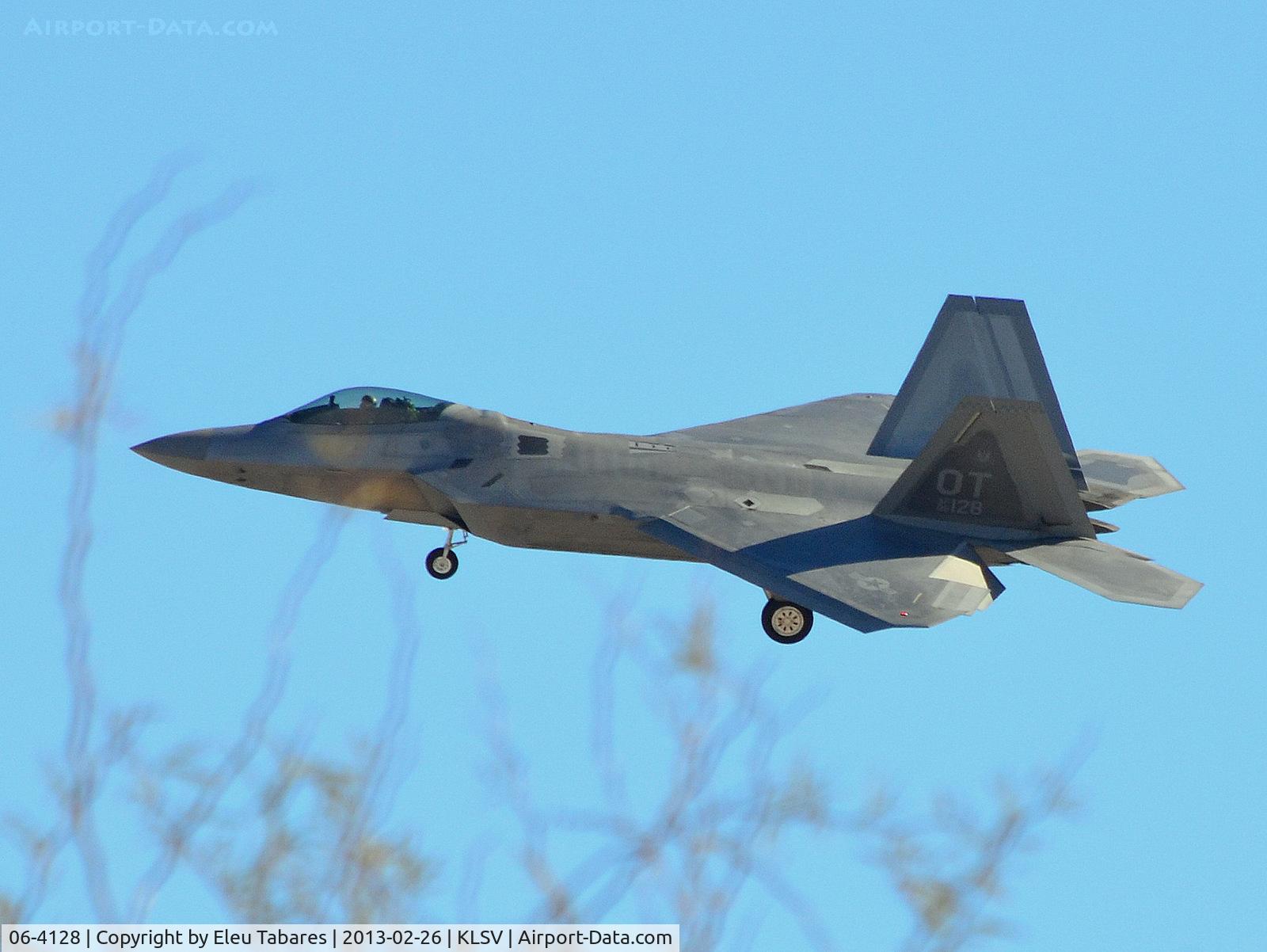 06-4128, 2006 Lockheed Martin F-22A Raptor C/N 4128, Taken during Red Flag Exercise at Nellis Air Force Base, Nevada.