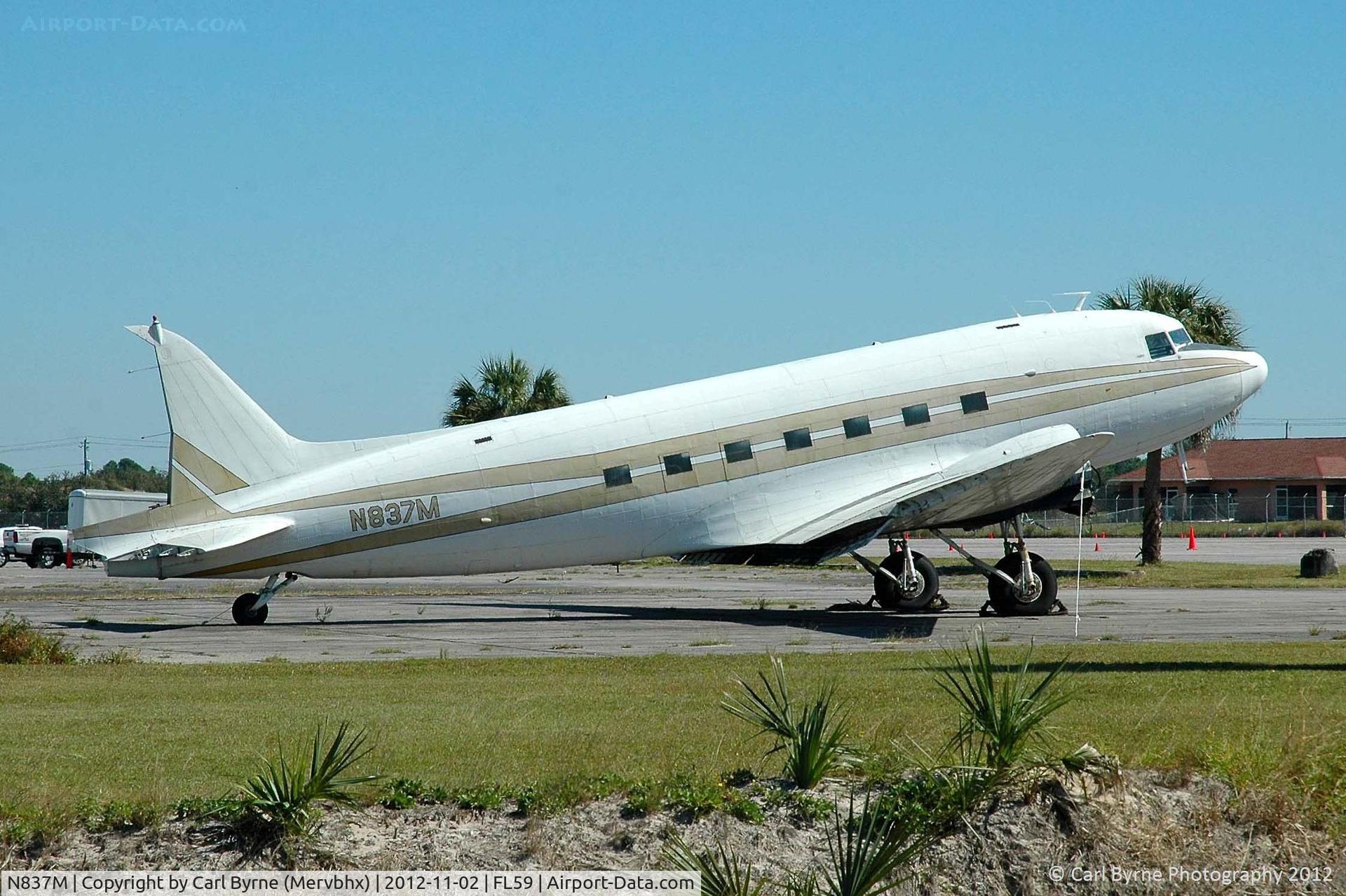 N837M, 1943 Douglas C-47A-10-DK Skytrain C/N 43-17168/12523, Stored at Buckingham Field.