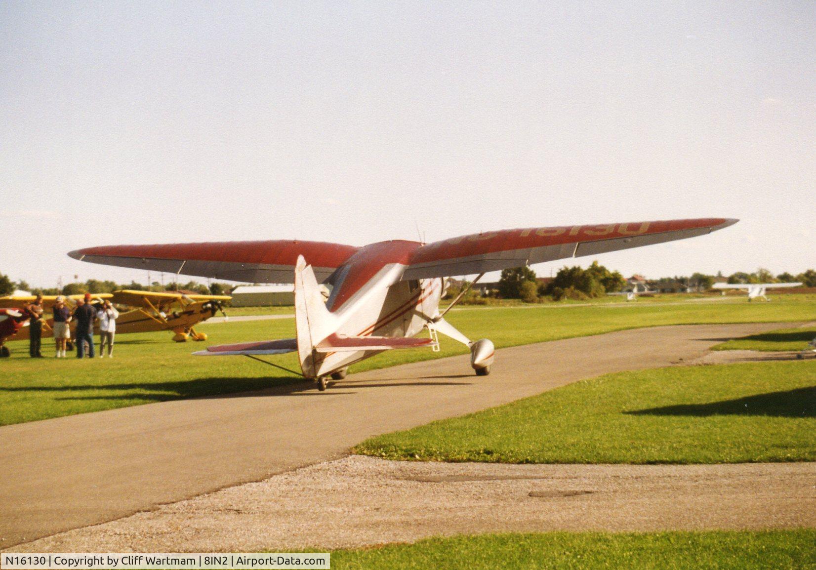 N16130, 1936 Stinson SR-7B Reliant C/N 9693, Same plane at heritage Fly In at Greenwood Indiana airport in the late 80's.