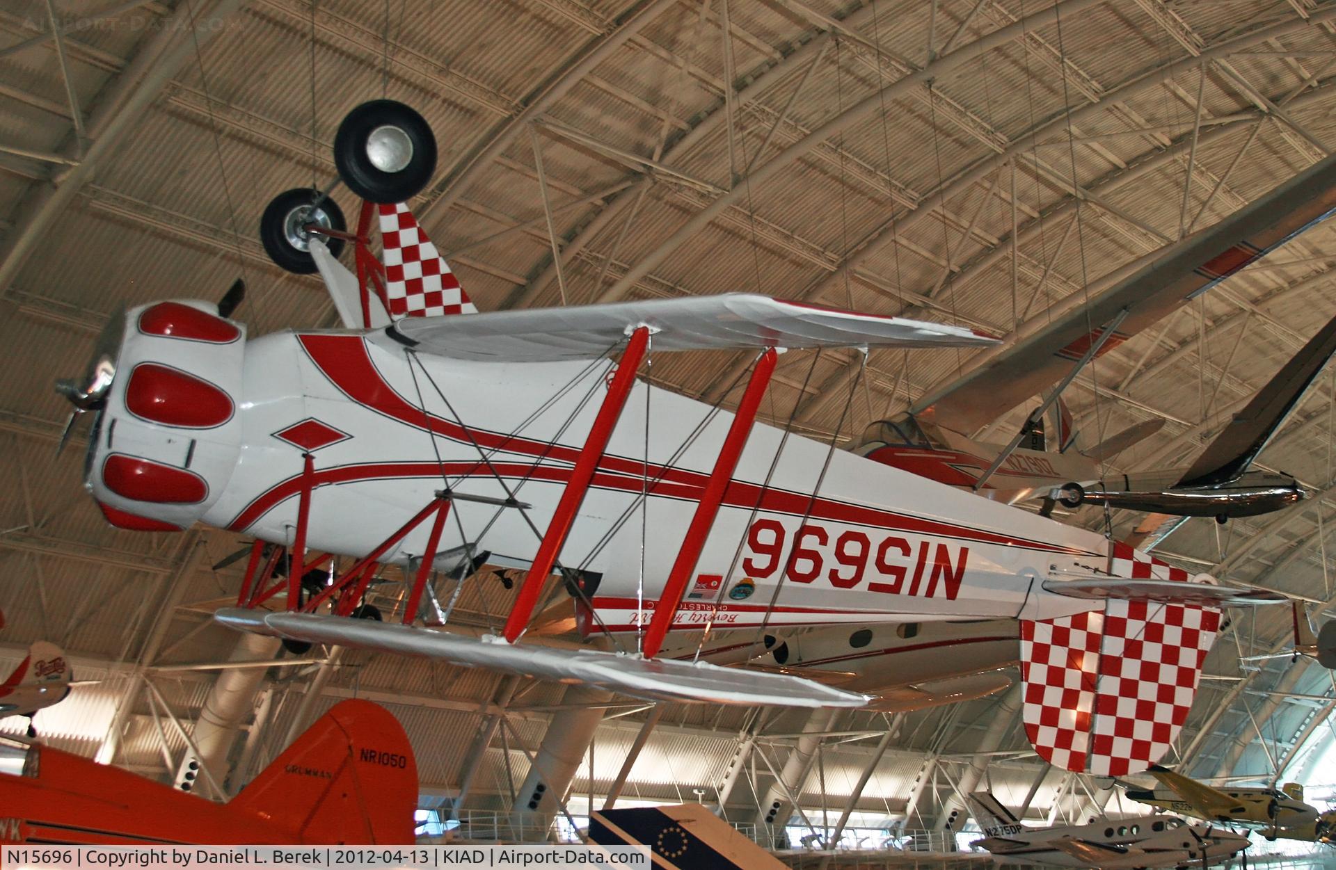 N15696, 1936 Bucker Bu-133B Jungmeister C/N 42, This aircraft was brought to the US aboard the Hindenburg. In 1971, Bevo Howard was killed when this plane was crashed; it has been restored.