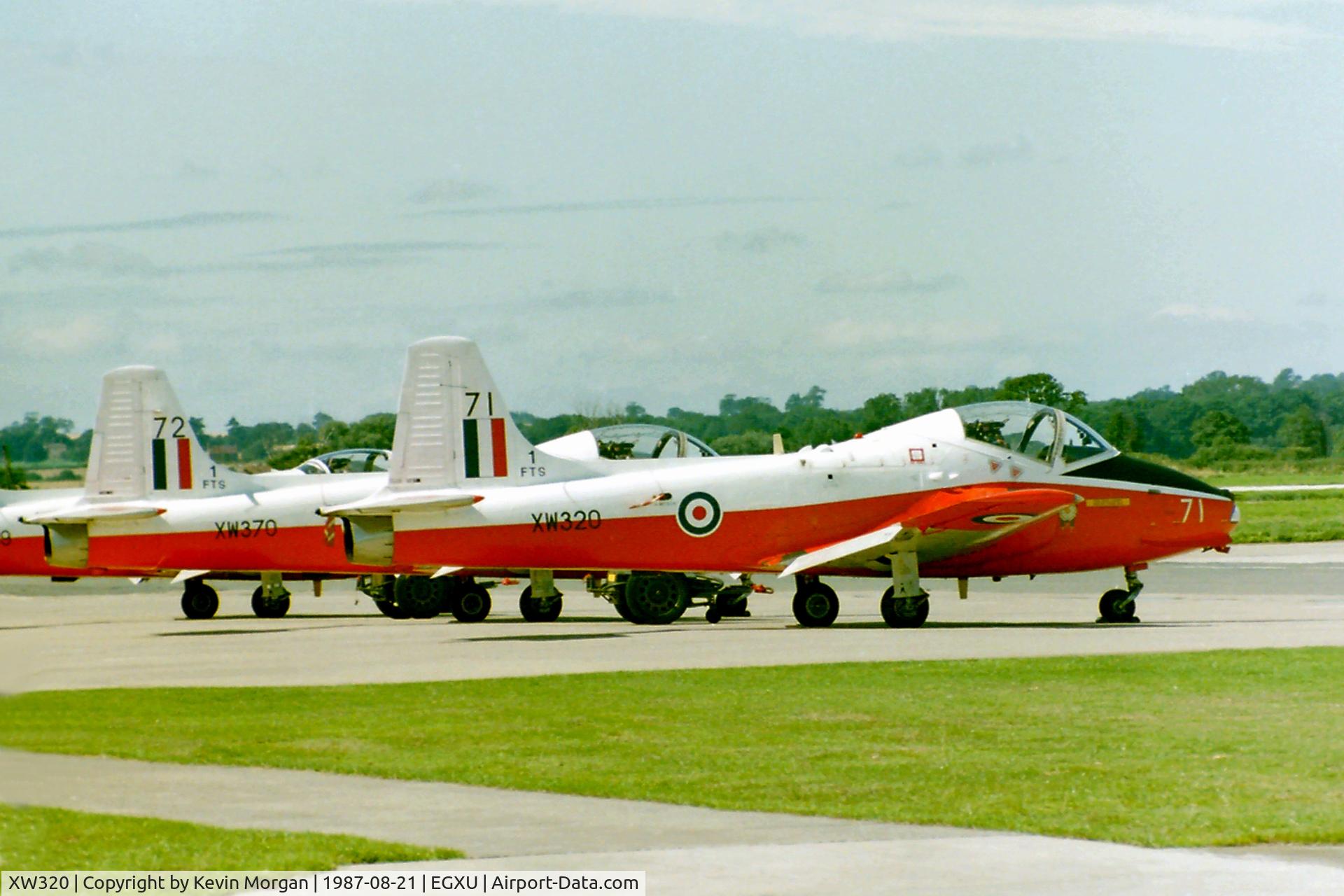 XW320, 1970 BAC 84 Jet Provost T.5A C/N EEP/JP/984, XW320/71 1FTS. Taken on flightline RAF Linton-On-Ouse