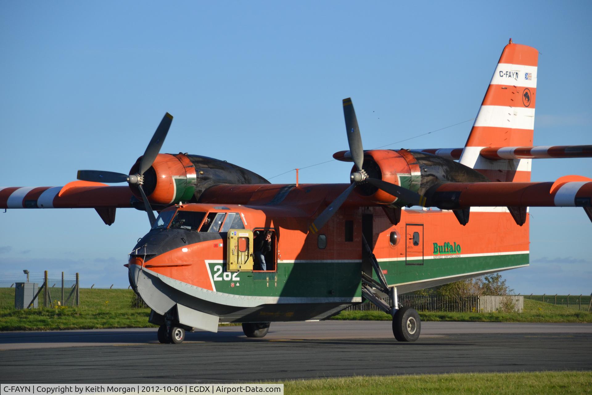 C-FAYN, 1987 Canadair CL-215-V (CL-215-1A10) C/N 1105, Taken at St Athan with Bruce Dickinson in door