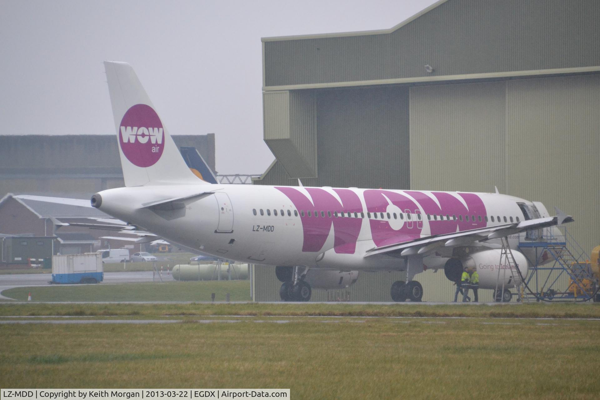 LZ-MDD, 2010 Airbus A320-232 C/N 4305, Taken at St Athan in New WOW Air Markings