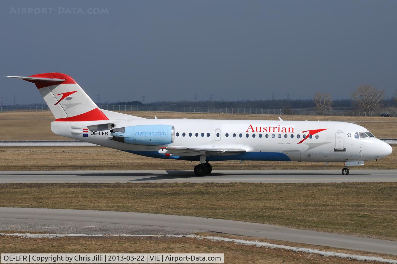 OE-LFR, 1996 Fokker 70 (F-28-0070) C/N 11572, Austrian Airlines