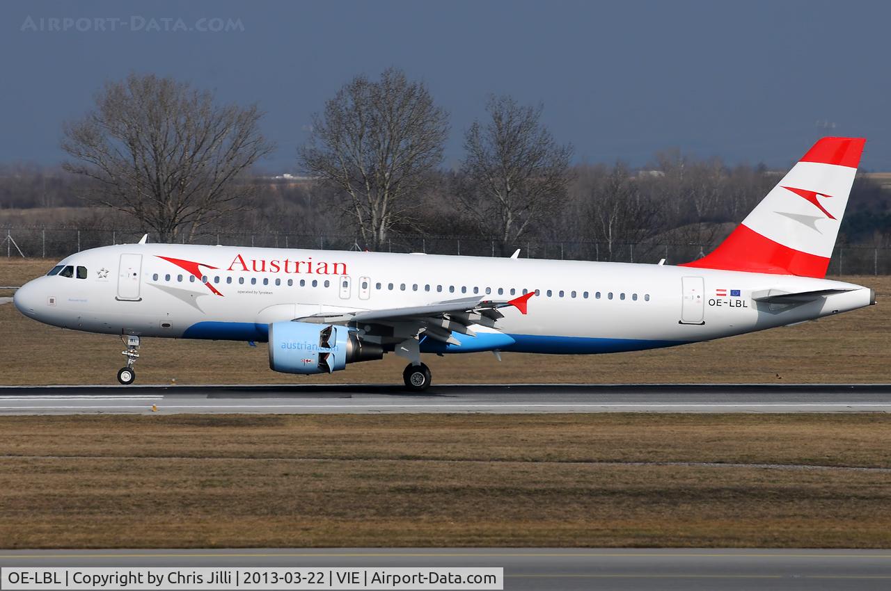 OE-LBL, 2003 Airbus A320-214 C/N 2009, Austrian Airlines
