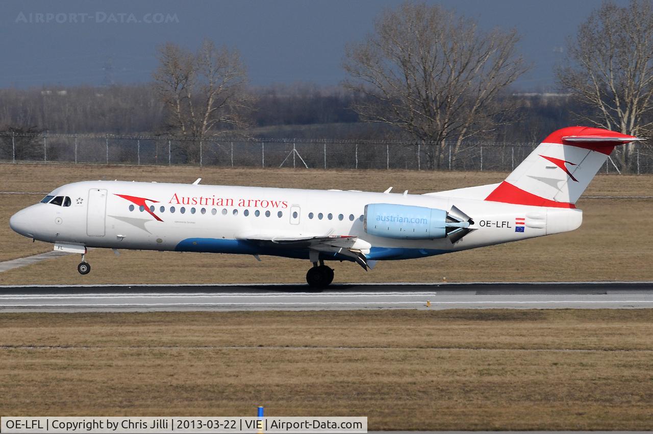 OE-LFL, 1995 Fokker 70 (F-28-0070) C/N 11573, Austrian arrows